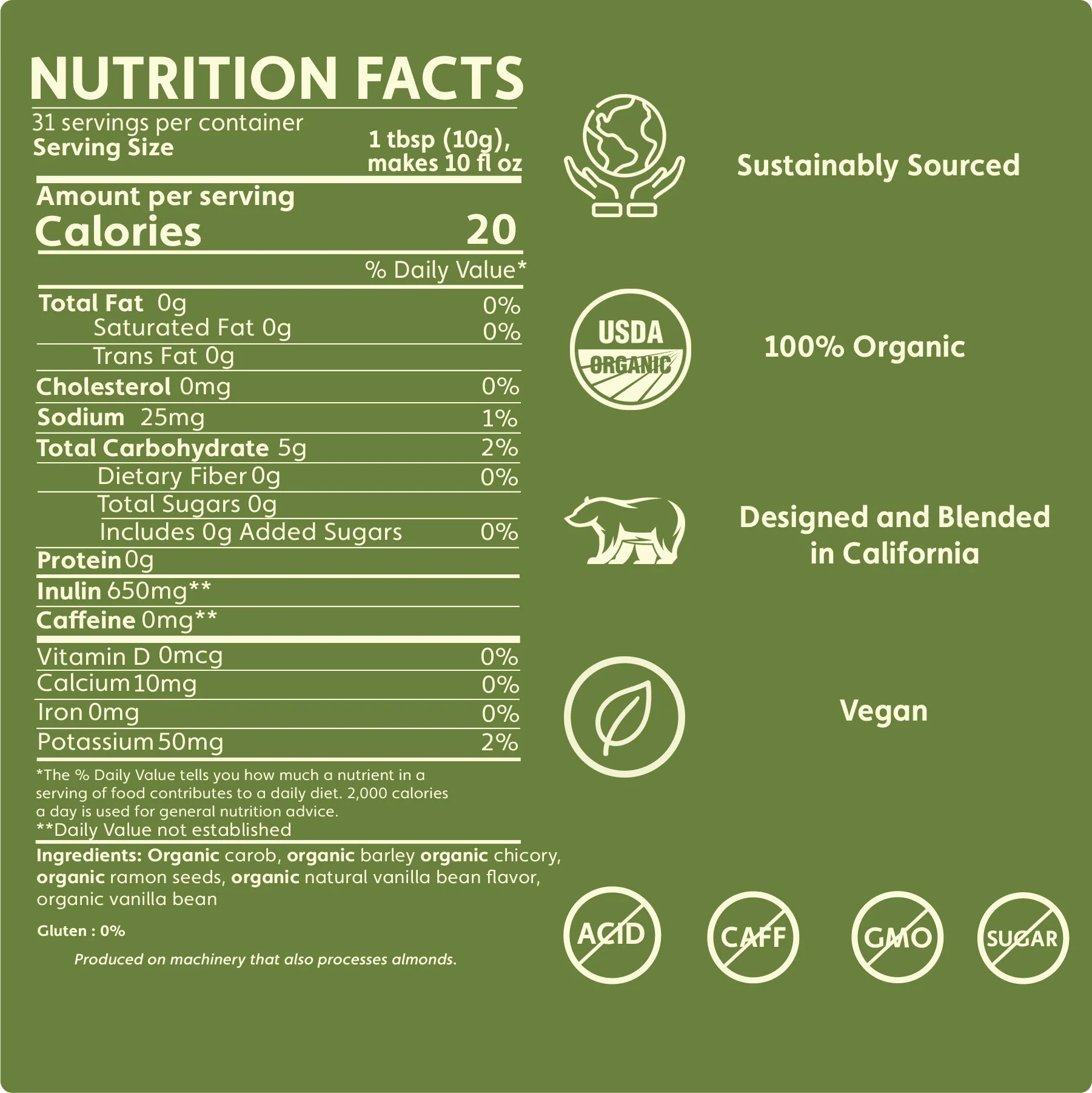 French Vanilla Chicory Herbal Coffee - Image 3