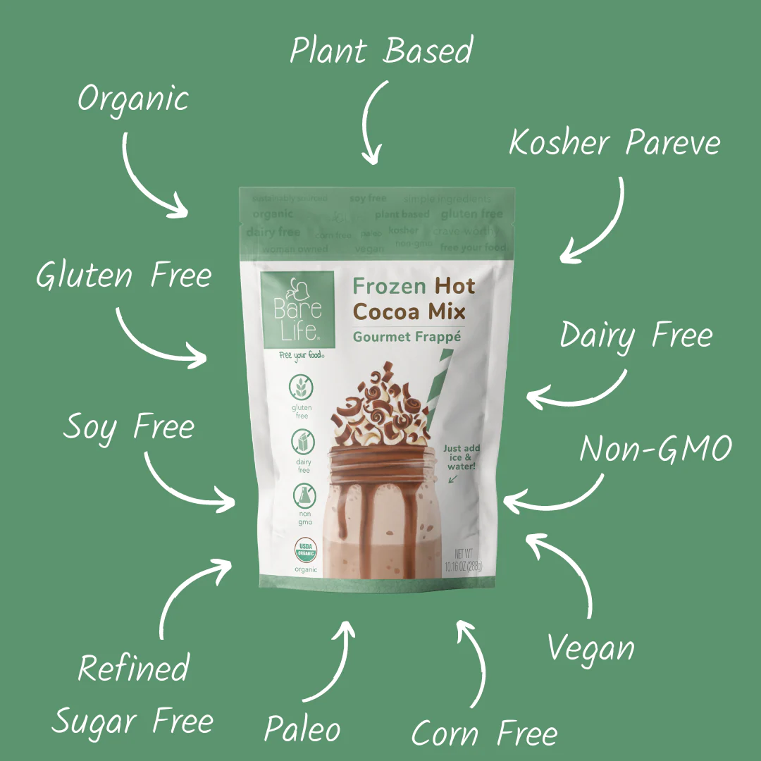 Frozen Hot Cocoa Mix | Gourmet Frappe | Dairy Free, Gluten Free, Vegan, Organic - Image 3