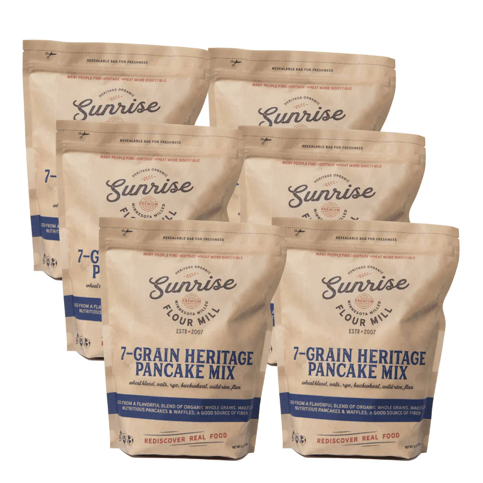 Gift Pack: 7-Grain Heritage Pancake Mix (6 x 2 lb. bags)