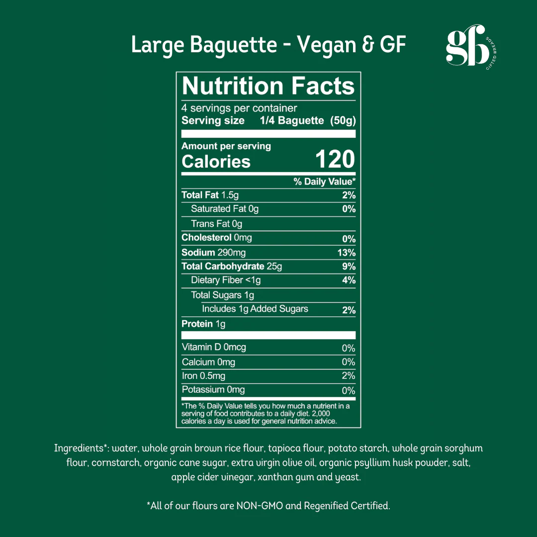 Gluten-Free and Vegan Breads - Large Baguette - Image 5