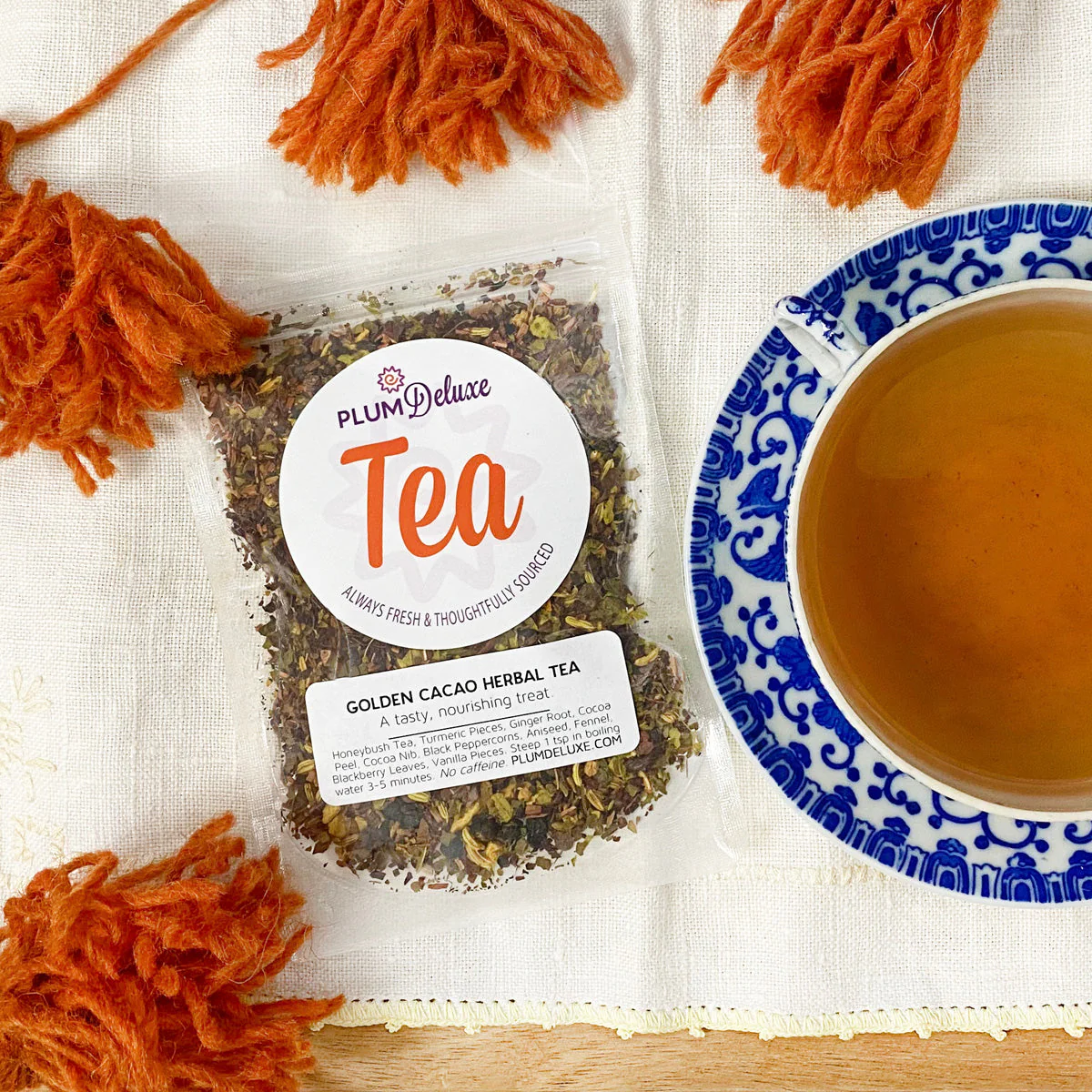 Golden Cacao Herbal Tea (Turmeric - Chocolate) - Image 2