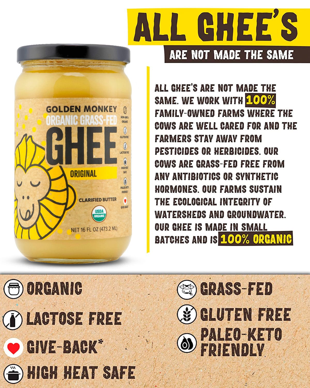 Golden Monkey Ghee (Clarified Butter) - Image 13