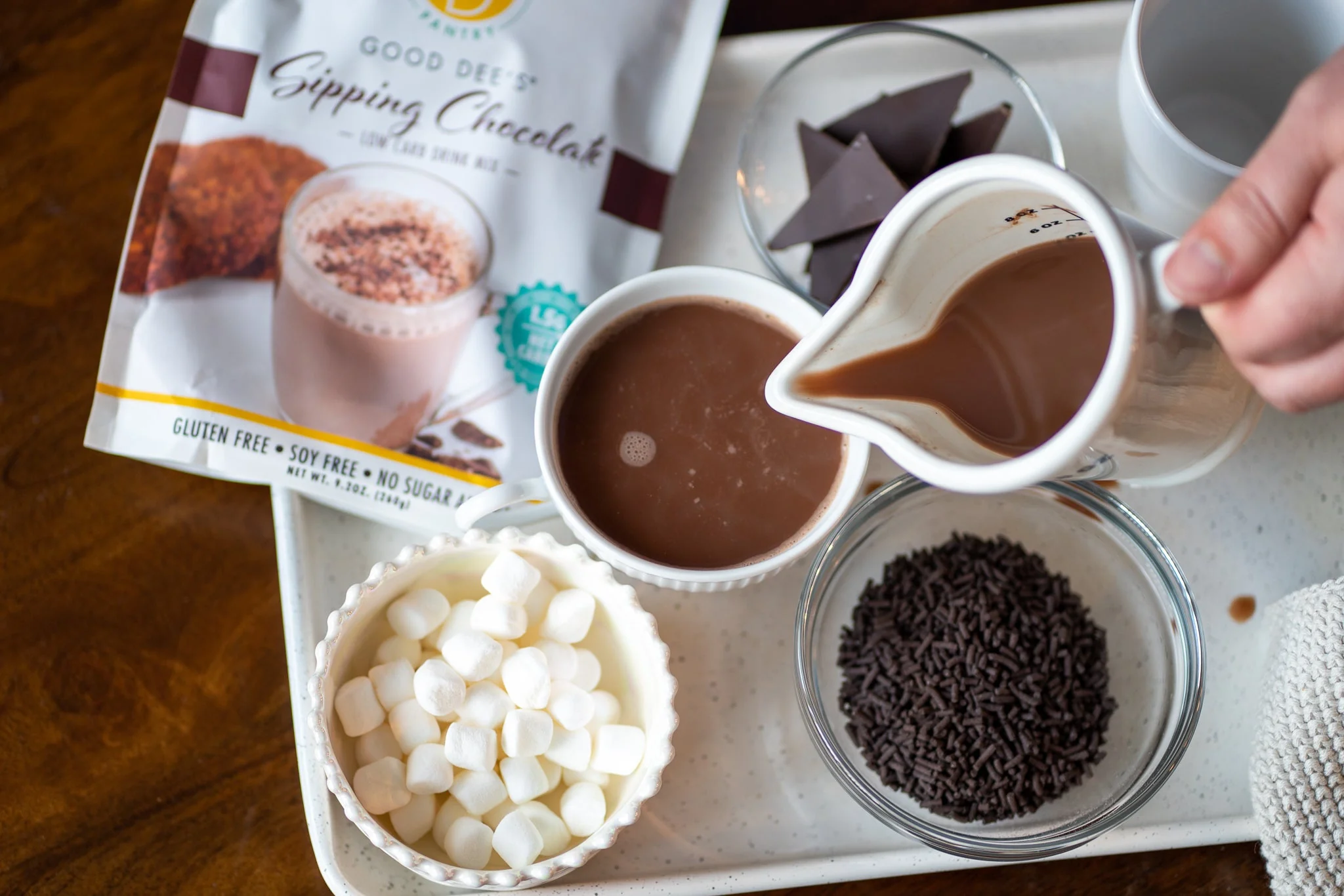 Good Dee's Sipping Chocolate Low Carb Drink Mix - Vegan, No Sugar Added*, Soy Free and Gluten Free - Image 4