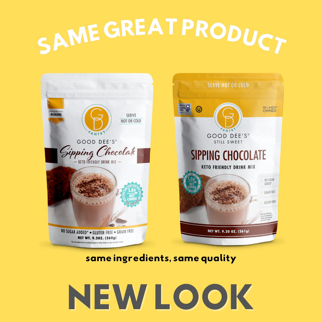 Good Dee's Sipping Chocolate Low Carb Drink Mix - Vegan, No Sugar Added*, Soy Free and Gluten Free - Image 6