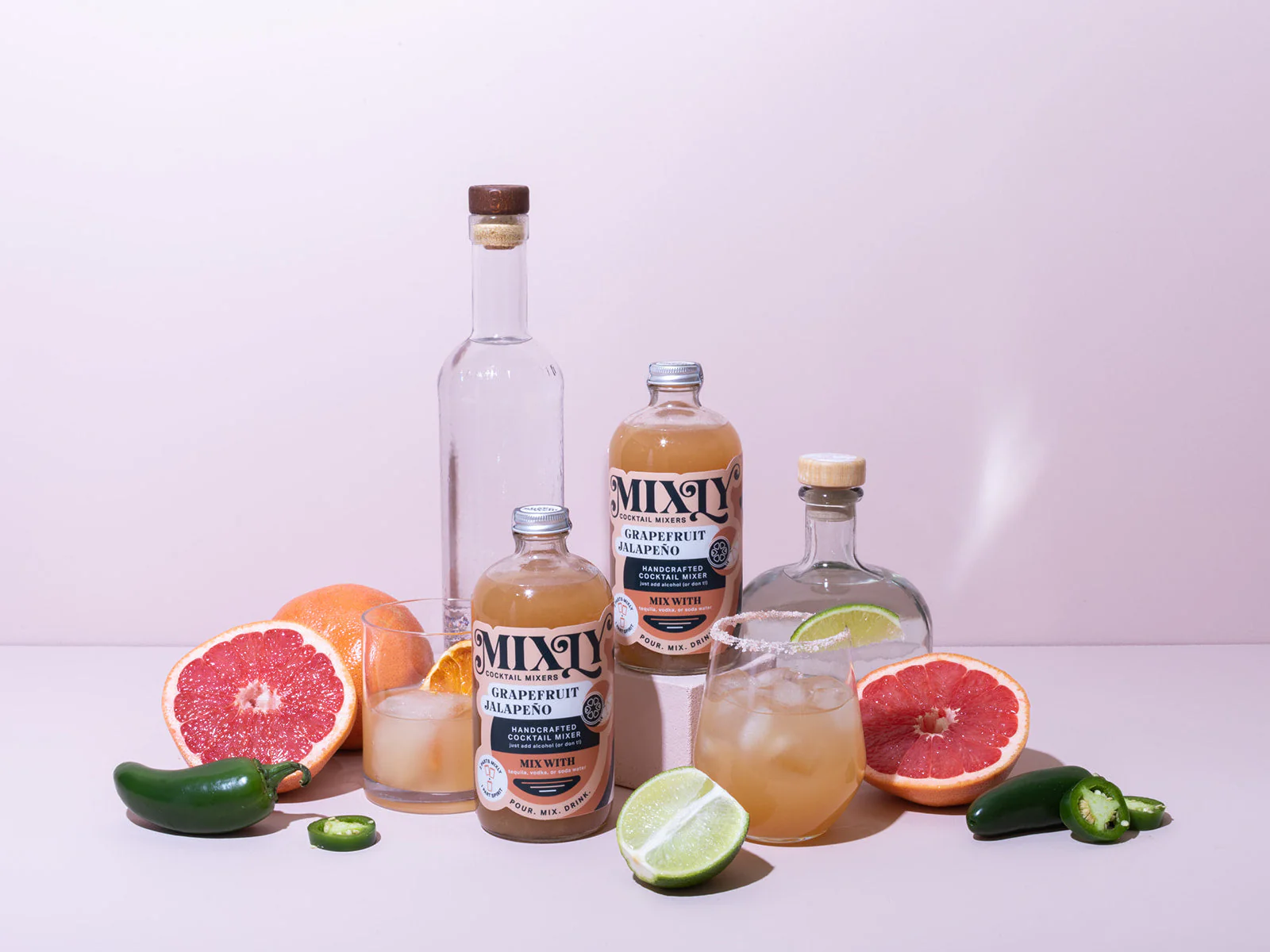 Grapefruit Jalapeño - Spicy Margarita Cocktail & Mocktail Mixer - Image 3