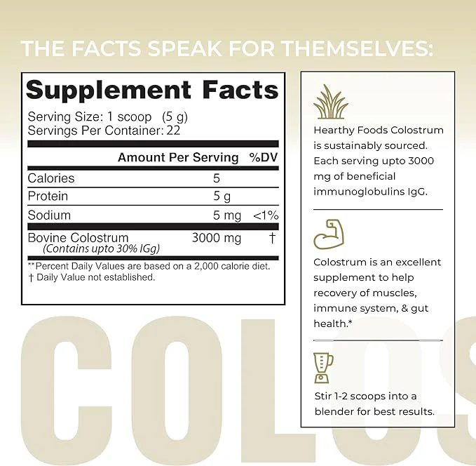 Grass Fed Colostrum Powder - 4oz - Image 3