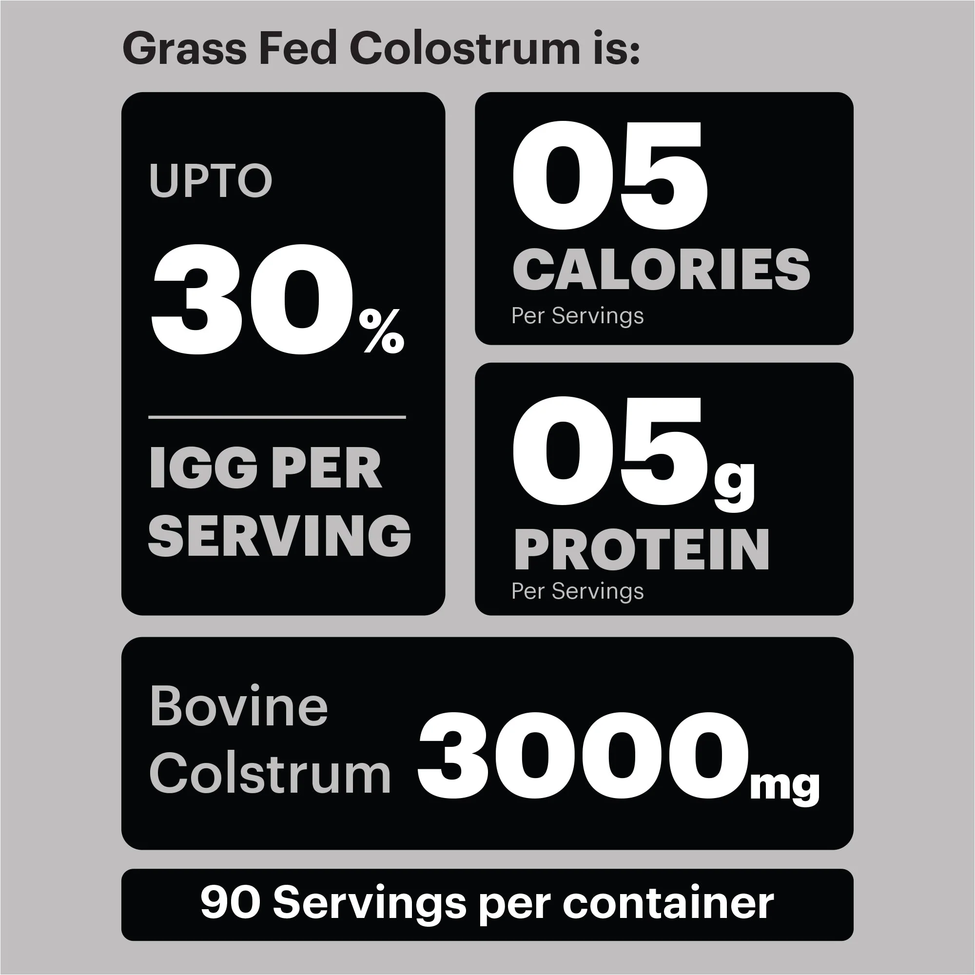 Grass Fed Pure Colostrum Powder 16oz - Image 4