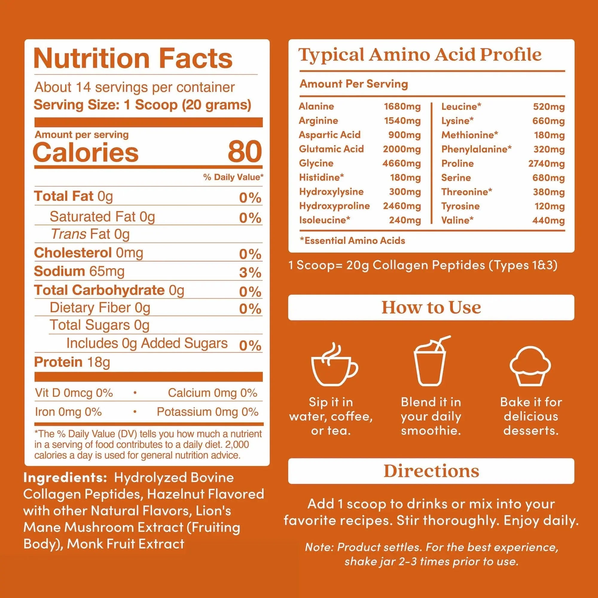 Hazelnut Collagen Peptides Powder - Image 6