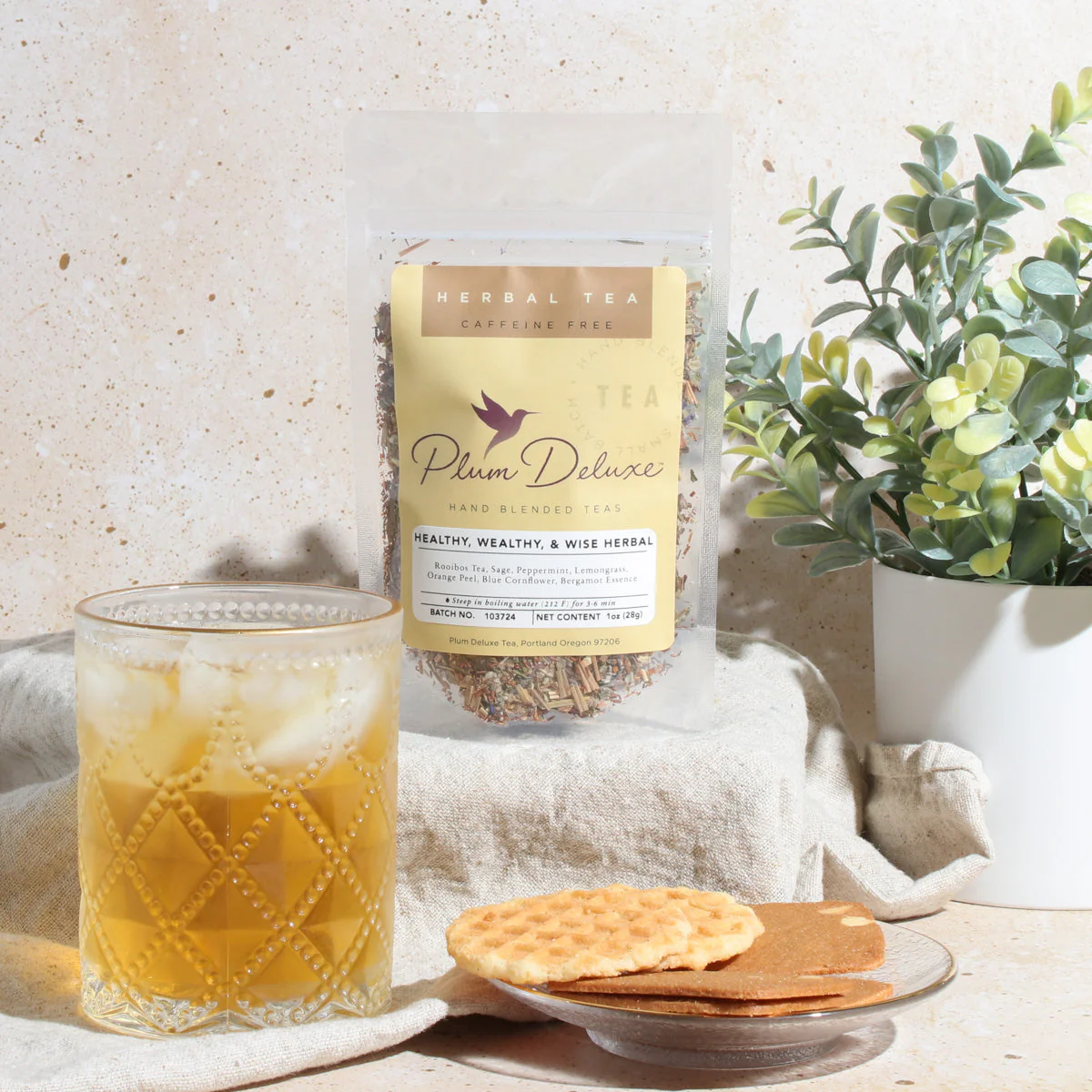 Healthy, Wealthy, & Wise Herbal Tea (Bergamot - Sage - Lemongrass - Mint) - Image 2