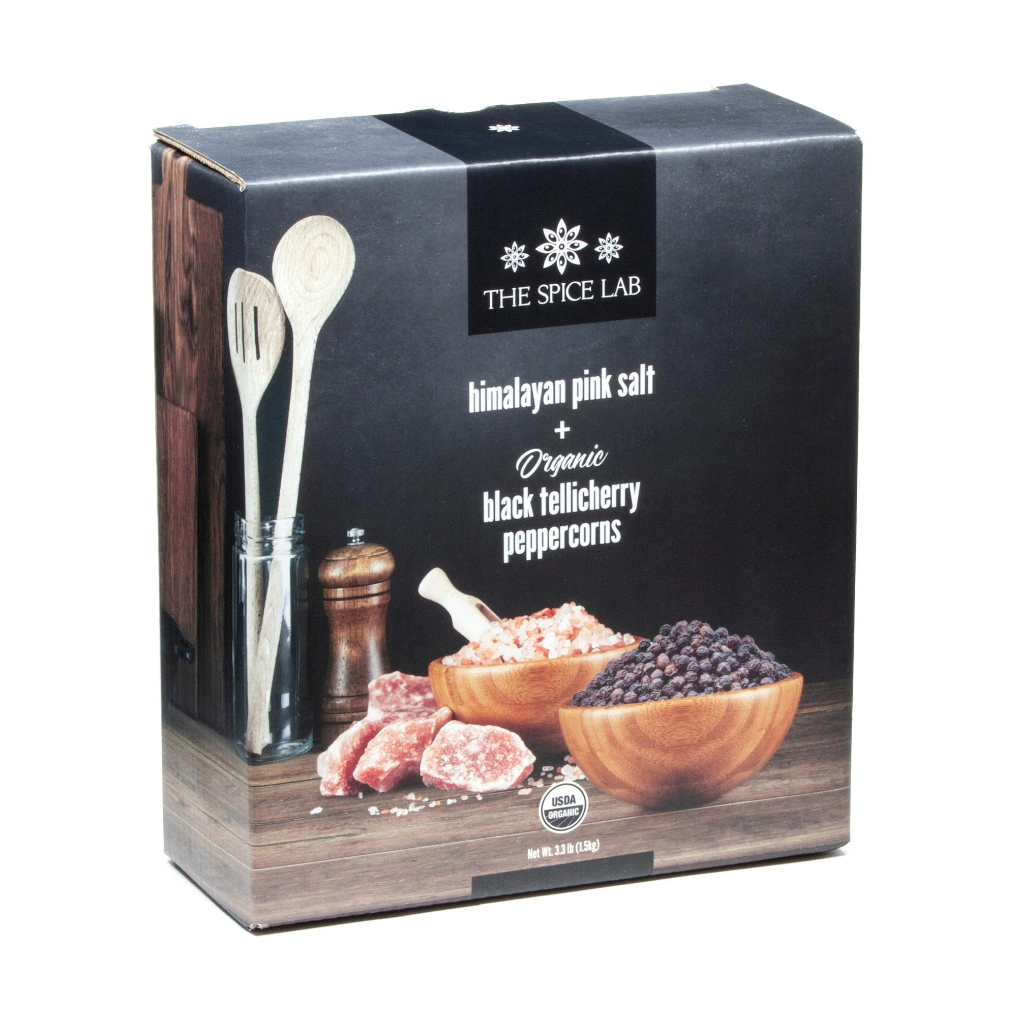 Himalayan Pink Salt Coarse & Organic Black Tellicherry Peppercorns Combo Pack - Image 4
