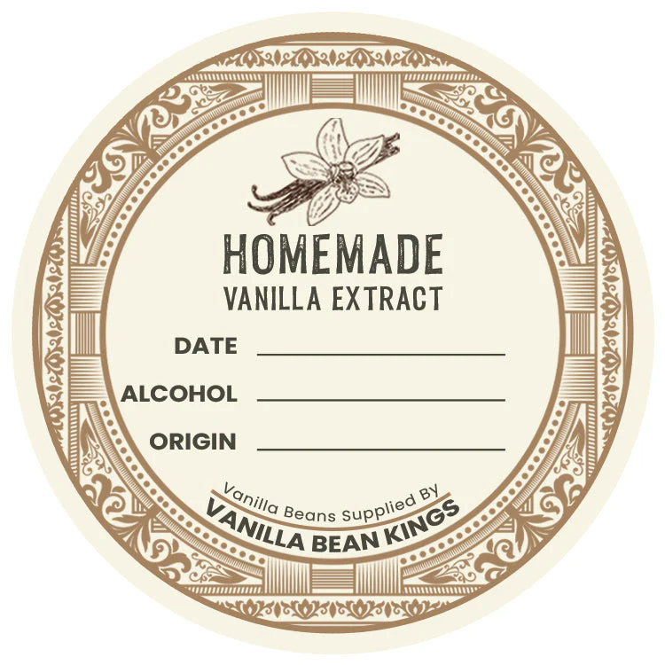 Homemade Vanilla Extract Label - Choose Your Size! - Image 3