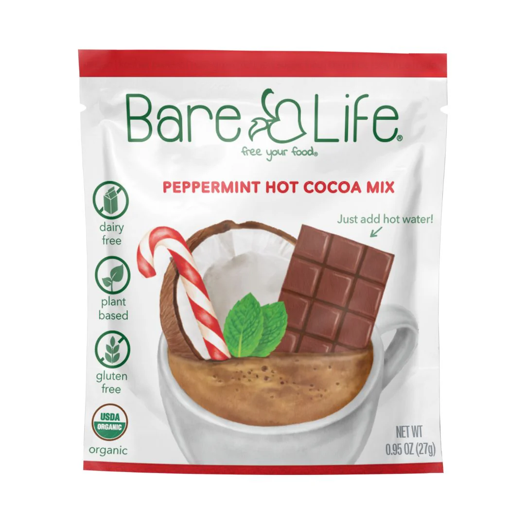 Instant Dairy Free Peppermint Hot Cocoa Mix  | Single Serving 10 Pack |Gluten Free, Vegan and Organic - Image 7