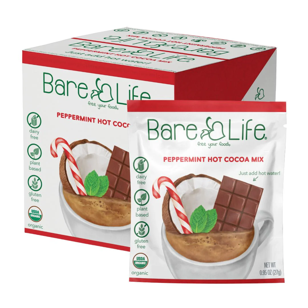Instant Dairy Free Peppermint Hot Cocoa Mix  | Single Serving 10 Pack |Gluten Free, Vegan and Organic - Image 8