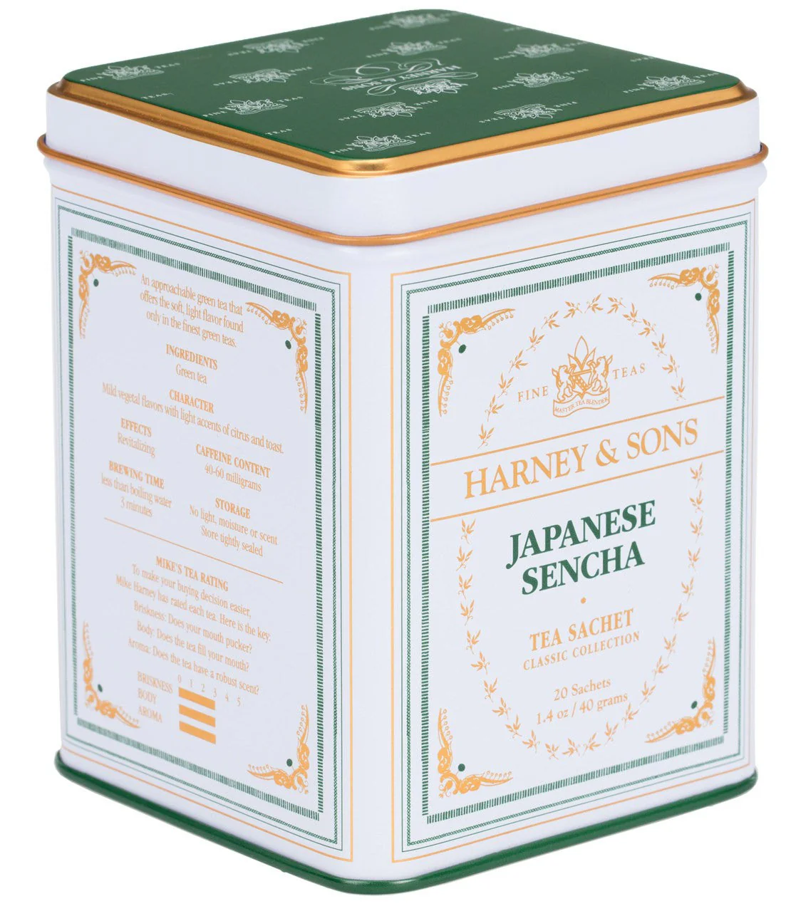 Japanese Sencha, Classic Tin of 20 Sachets - Image 2