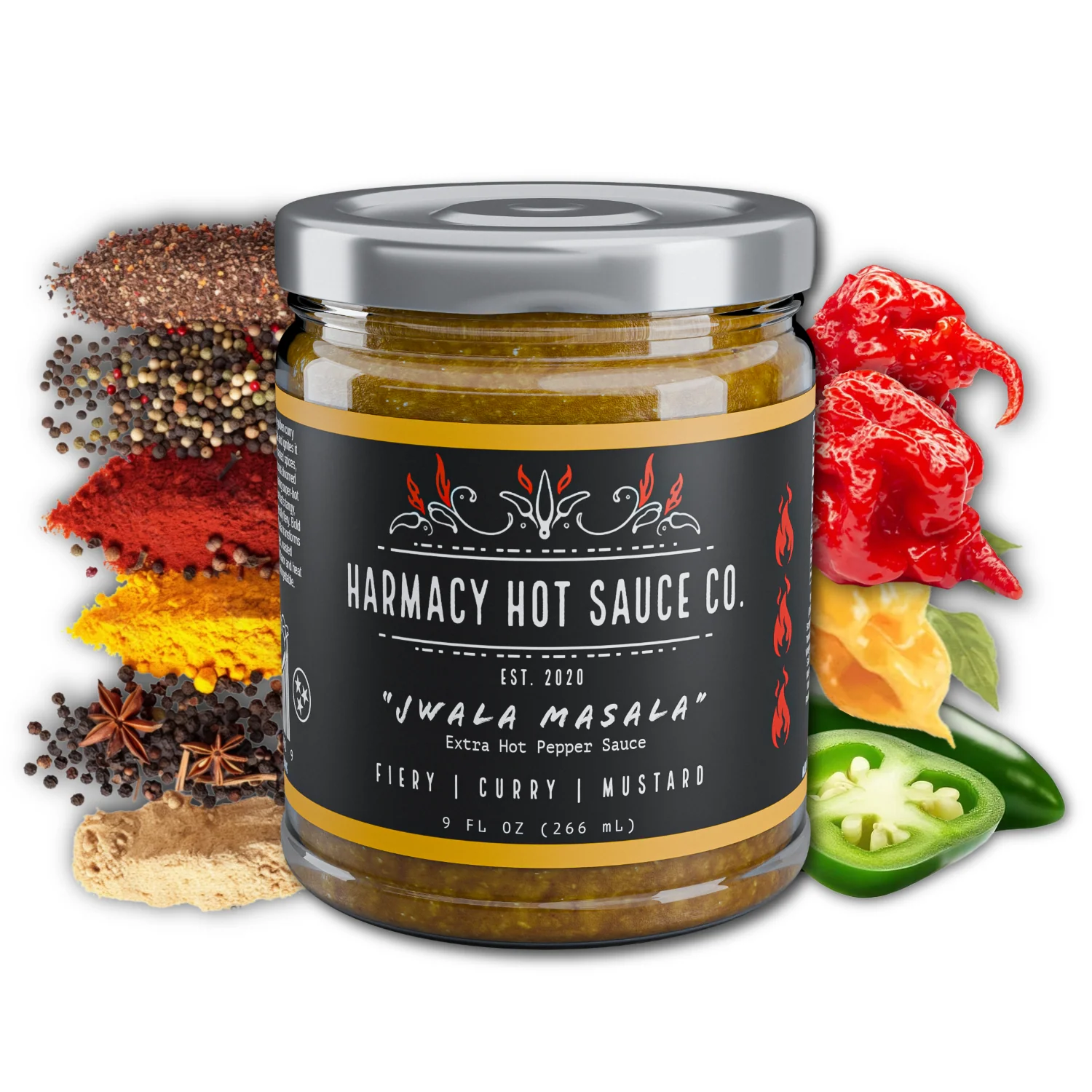 Jwala Masala - Extra Hot Curry Mustard (9oz) - Image 2