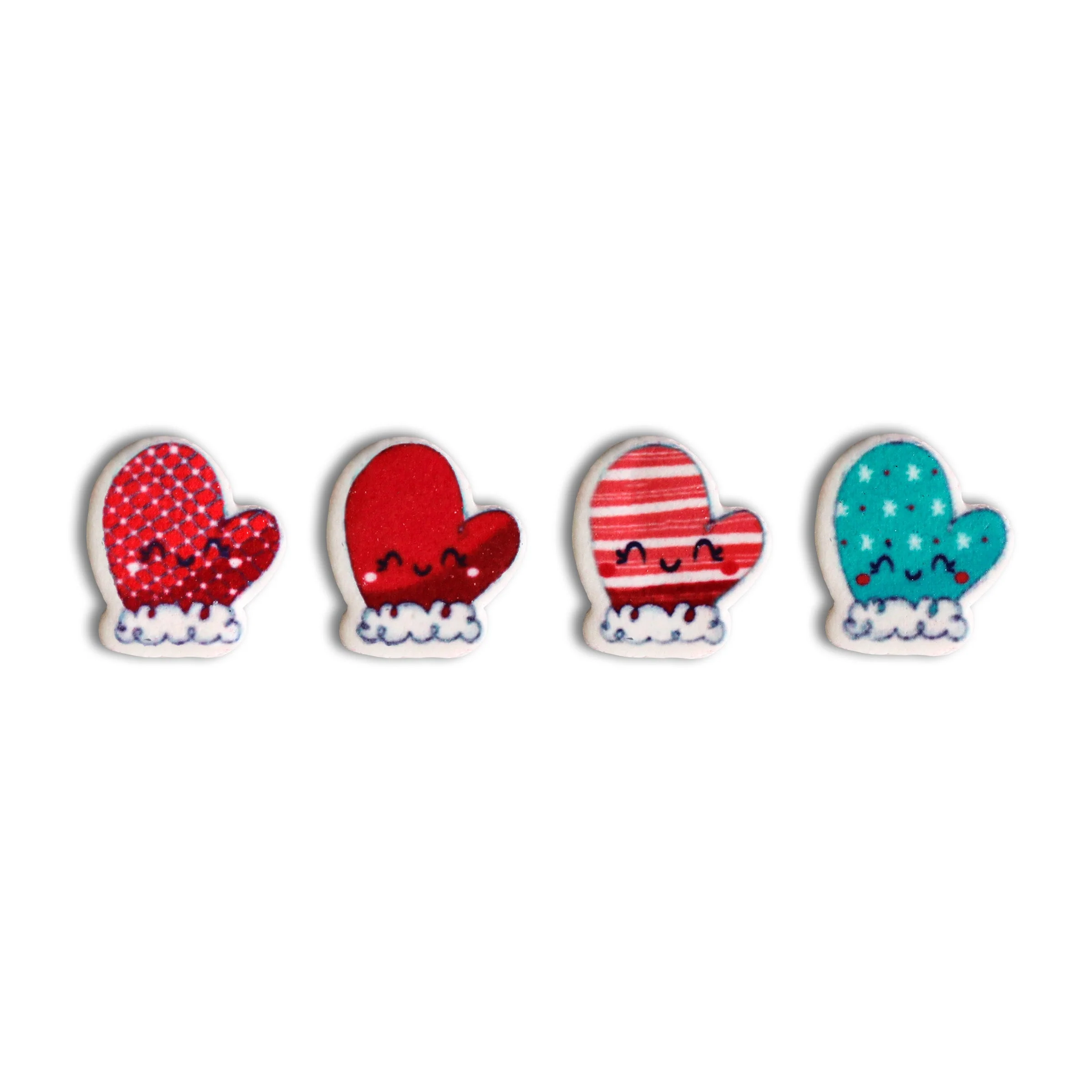 Kawaii Mittens Fondant Decor (12ct) - Image 2