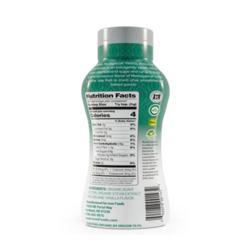 Keto Liquid Sweetener & Syrup - Less Than 1g Net Carbs, Madagascar Vanilla - Image 2