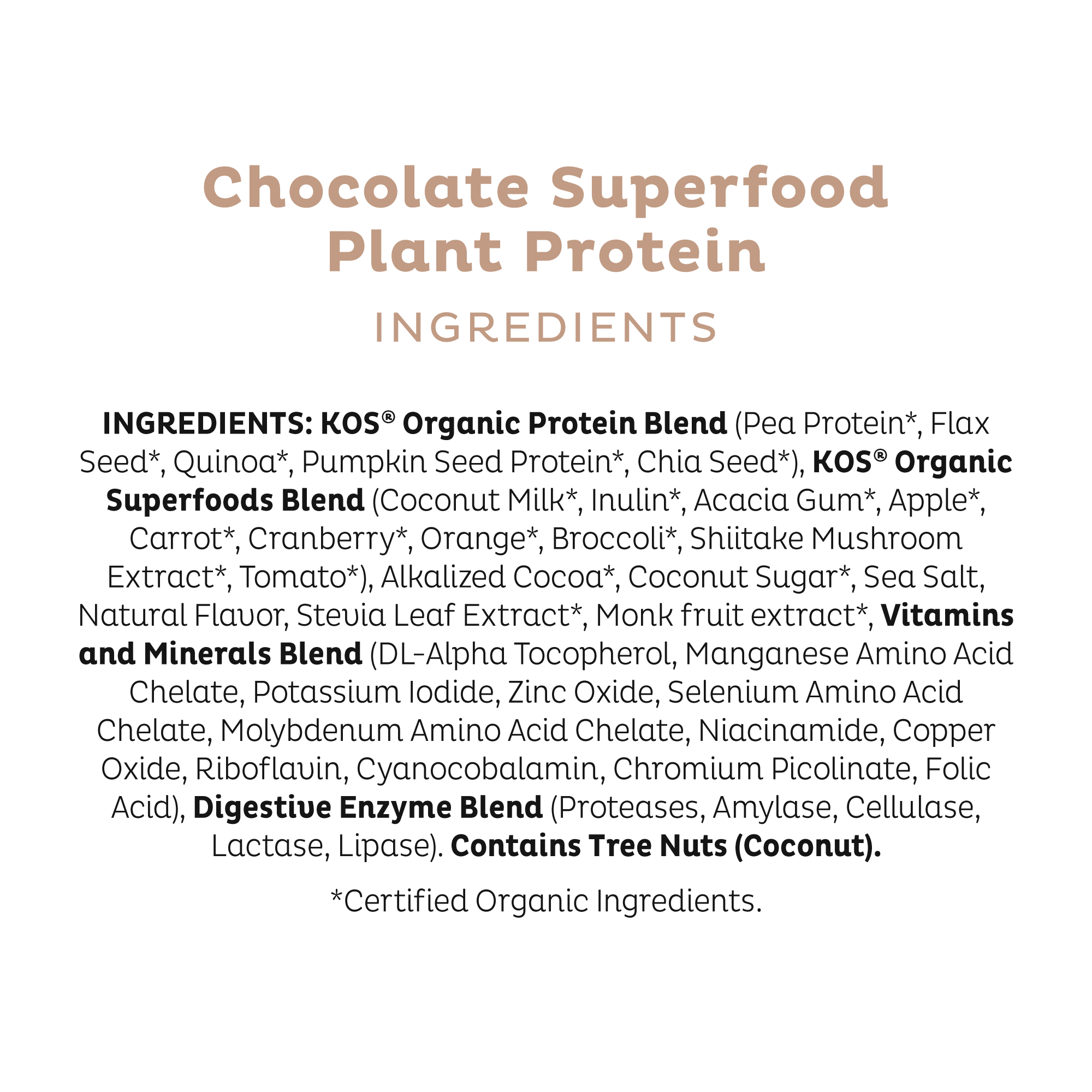 Organic Plant Protein, Chocolate, 28 Servings - Image 4