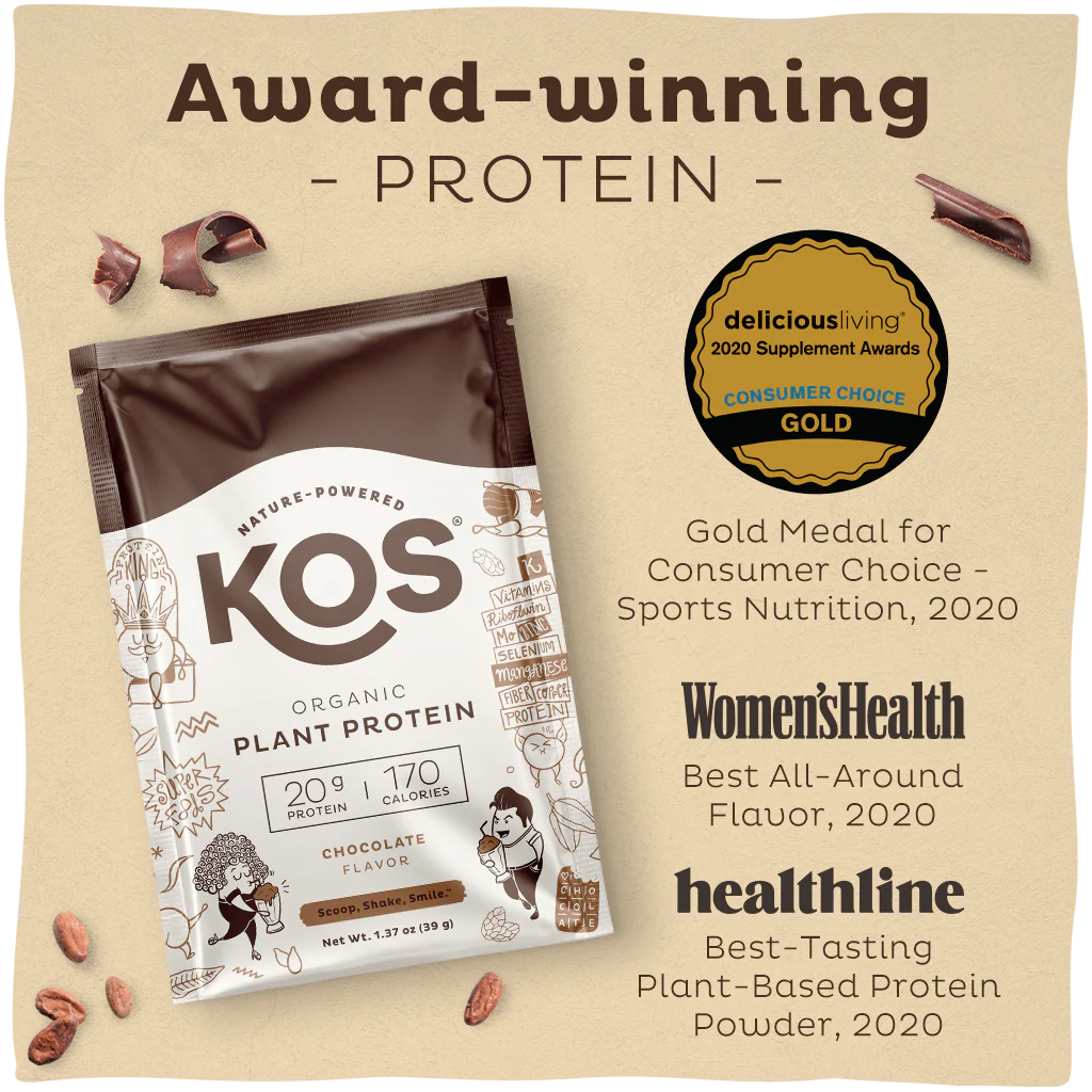 Organic Plant Protein, Chocolate, Single Serving - Image 10
