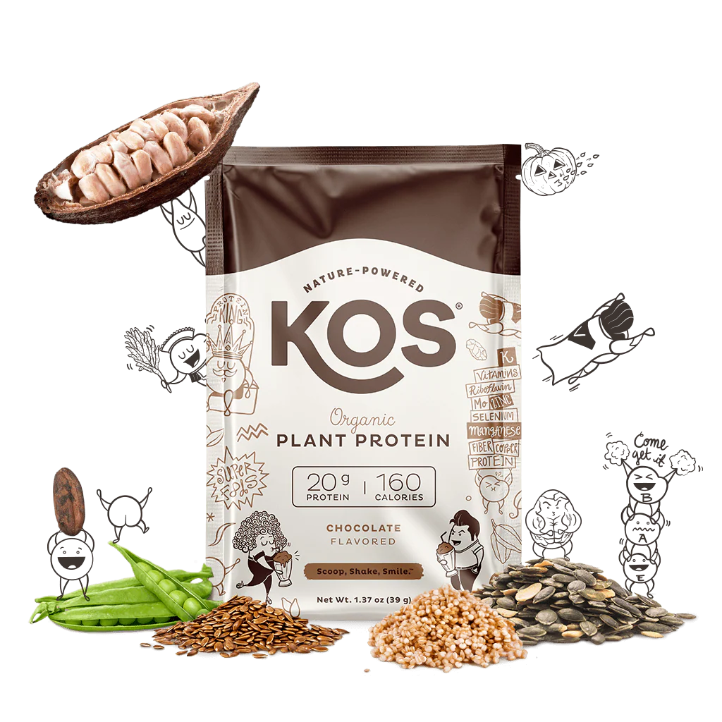 Organic Plant Protein, Chocolate, Single Serving - Image 2