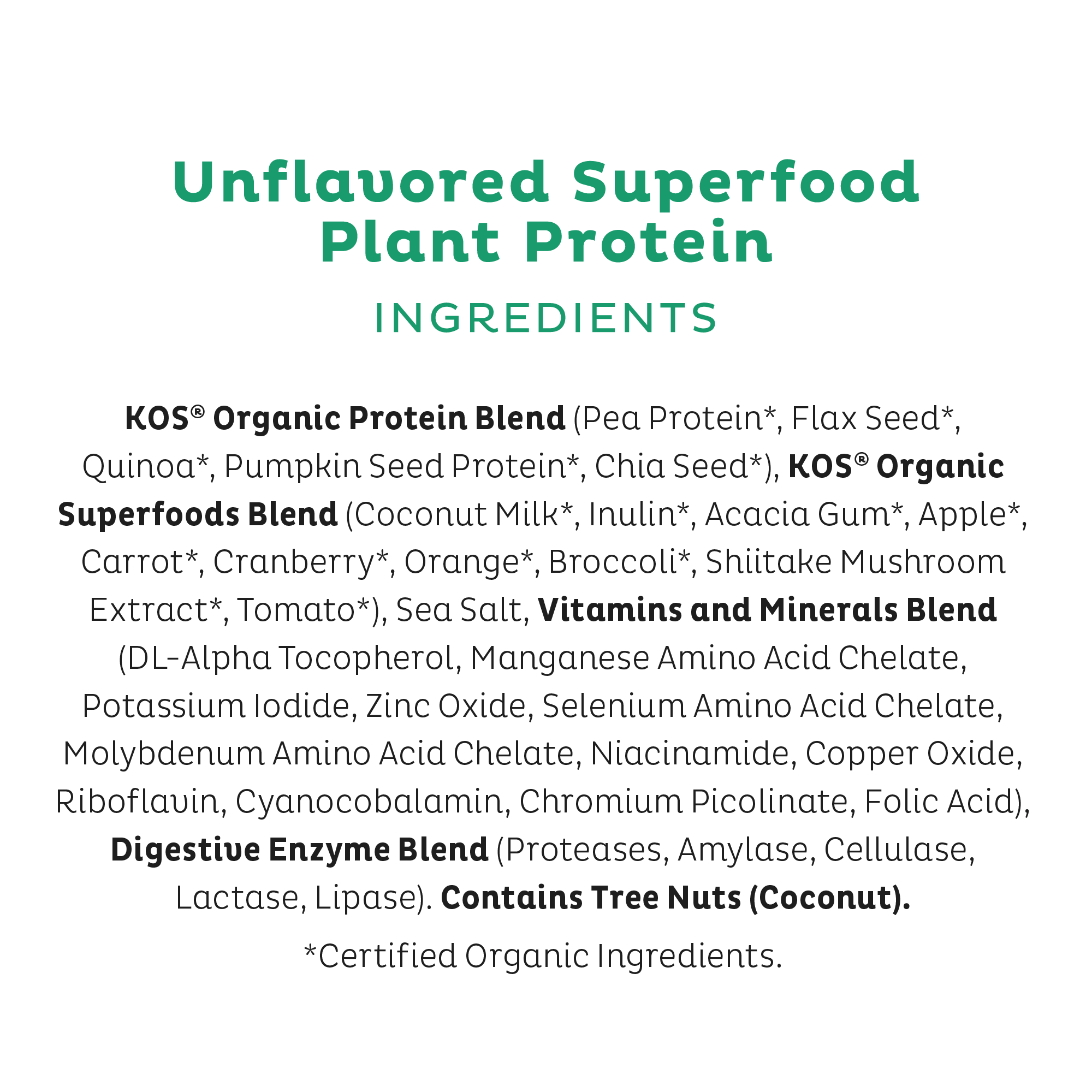 Organic Plant Protein, Unflavored & Unsweetened, 28 Servings - Image 5