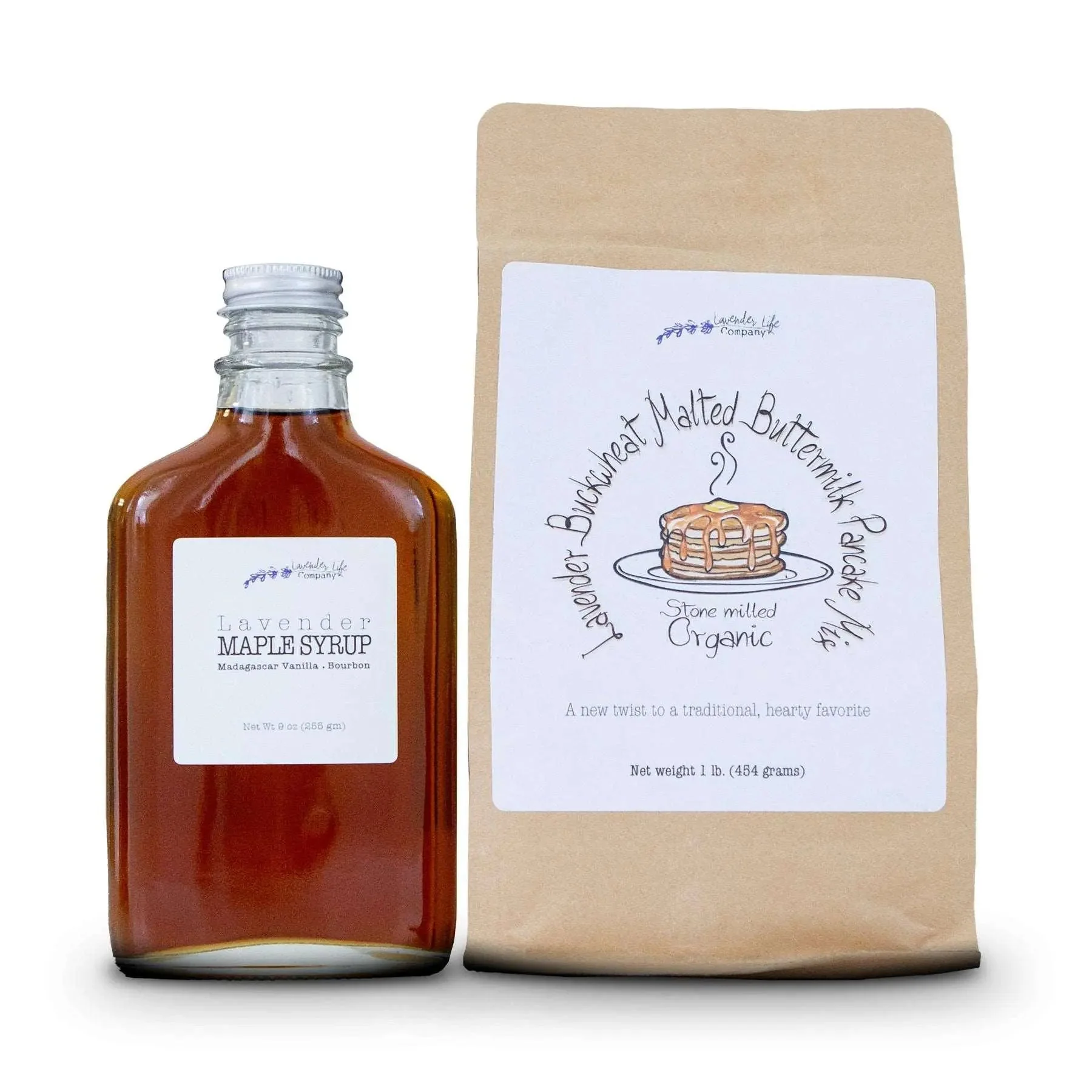 Lavender Buckwheat Malted Buttermilk Pancake with Hand-Crafted Syrup - Image 2