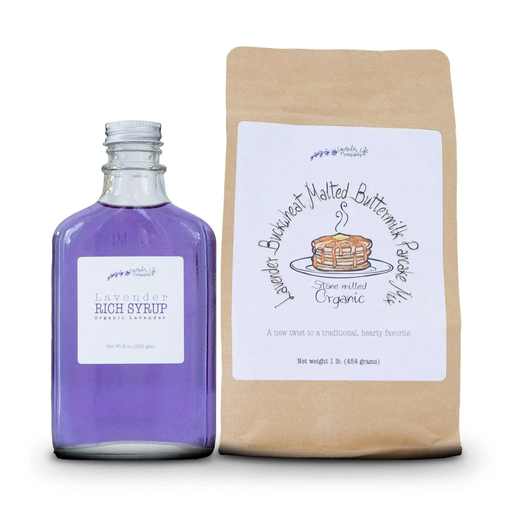 Lavender Buckwheat Malted Buttermilk Pancake with Hand-Crafted Syrup - Image 3