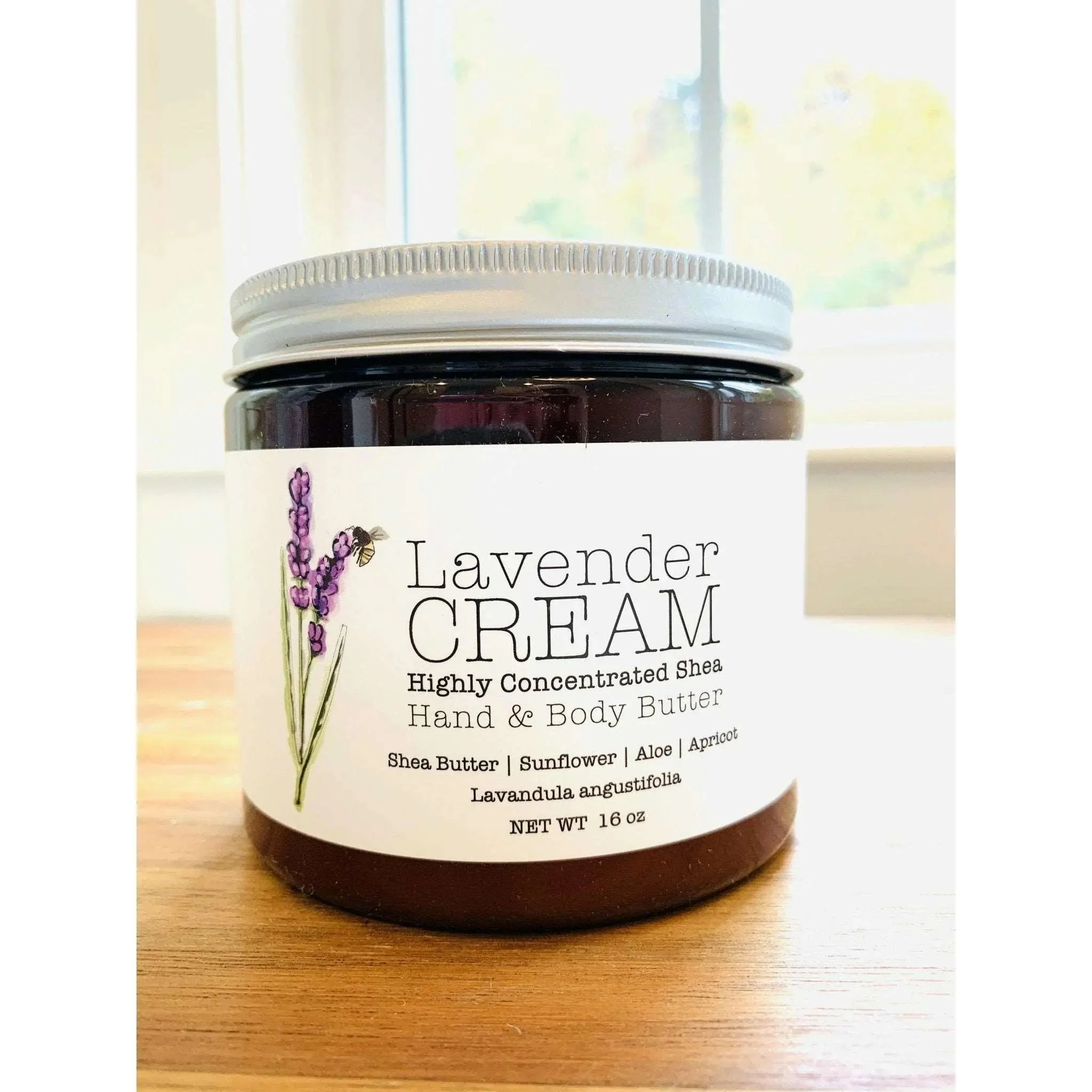 Lavender CREAM - Aromatherapy Hand & Body Cream -Lotion 8 oz or 16 oz - Image 3