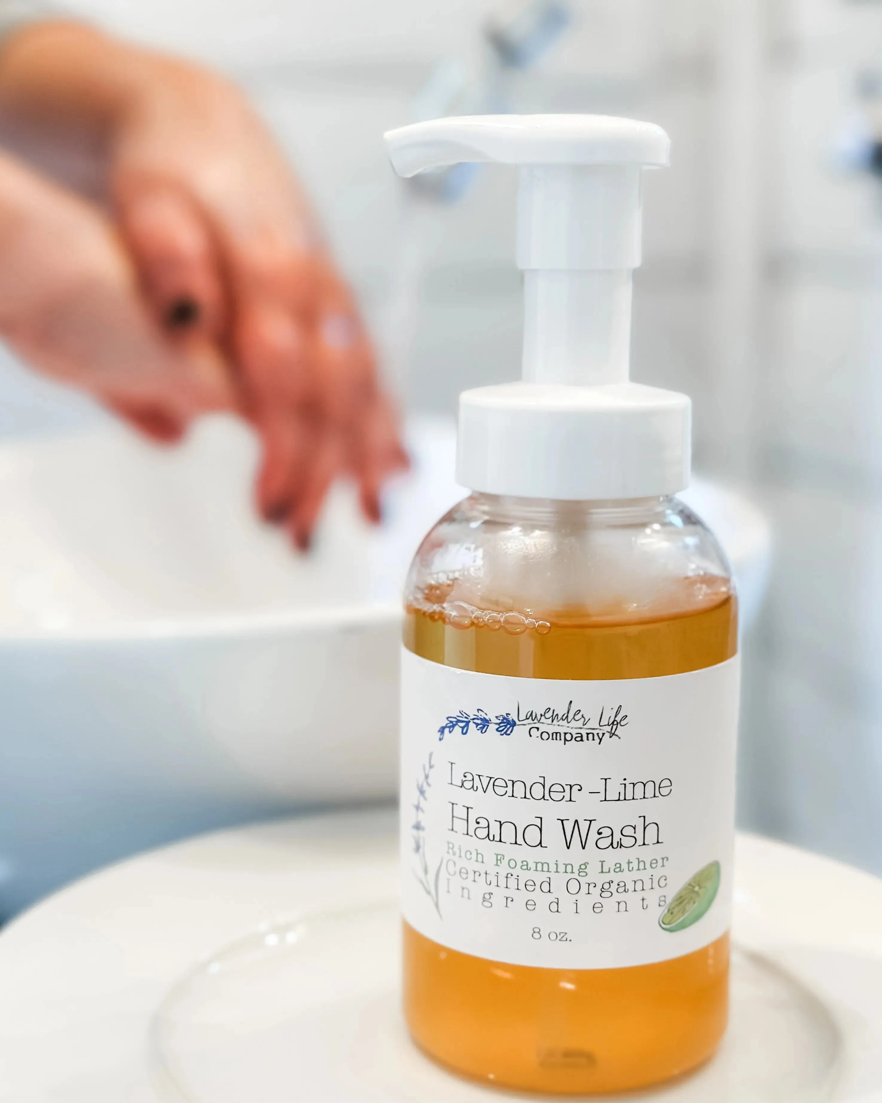Lavender Lime Rich Foaming Hand Wash - Image 2