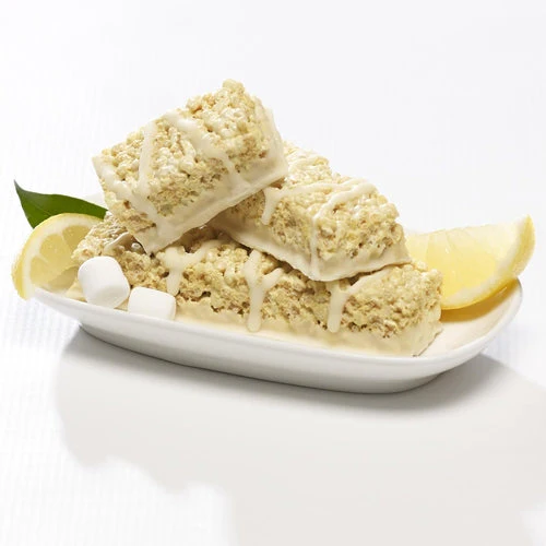 Lemon Glaze Protein Rice Crispy Treats - 15g Protein, Low Carb 4g Net, High Fiber, Soft & Chewy - Image 3