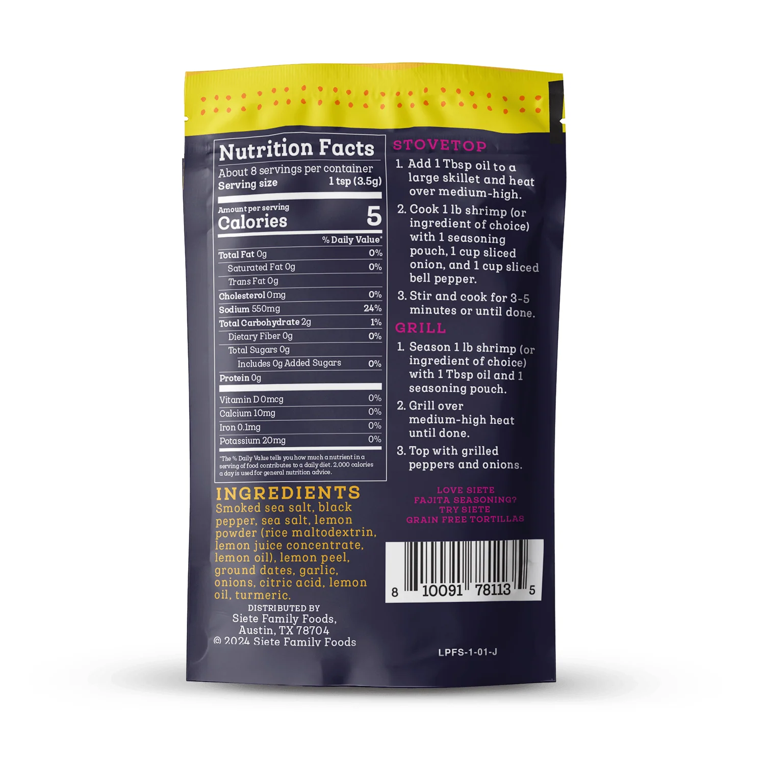 Lemon Pepper Fajita Seasoning - Image 2