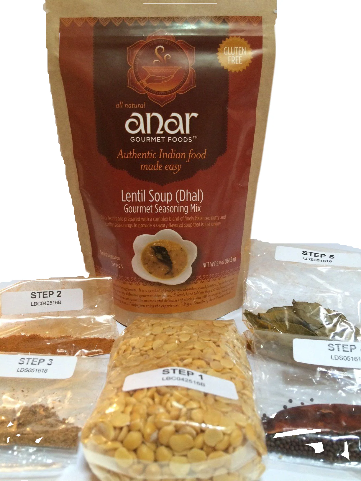 Lentil (Dhal) Soup Gourmet Seasoning Kit | Family Size - Image 7