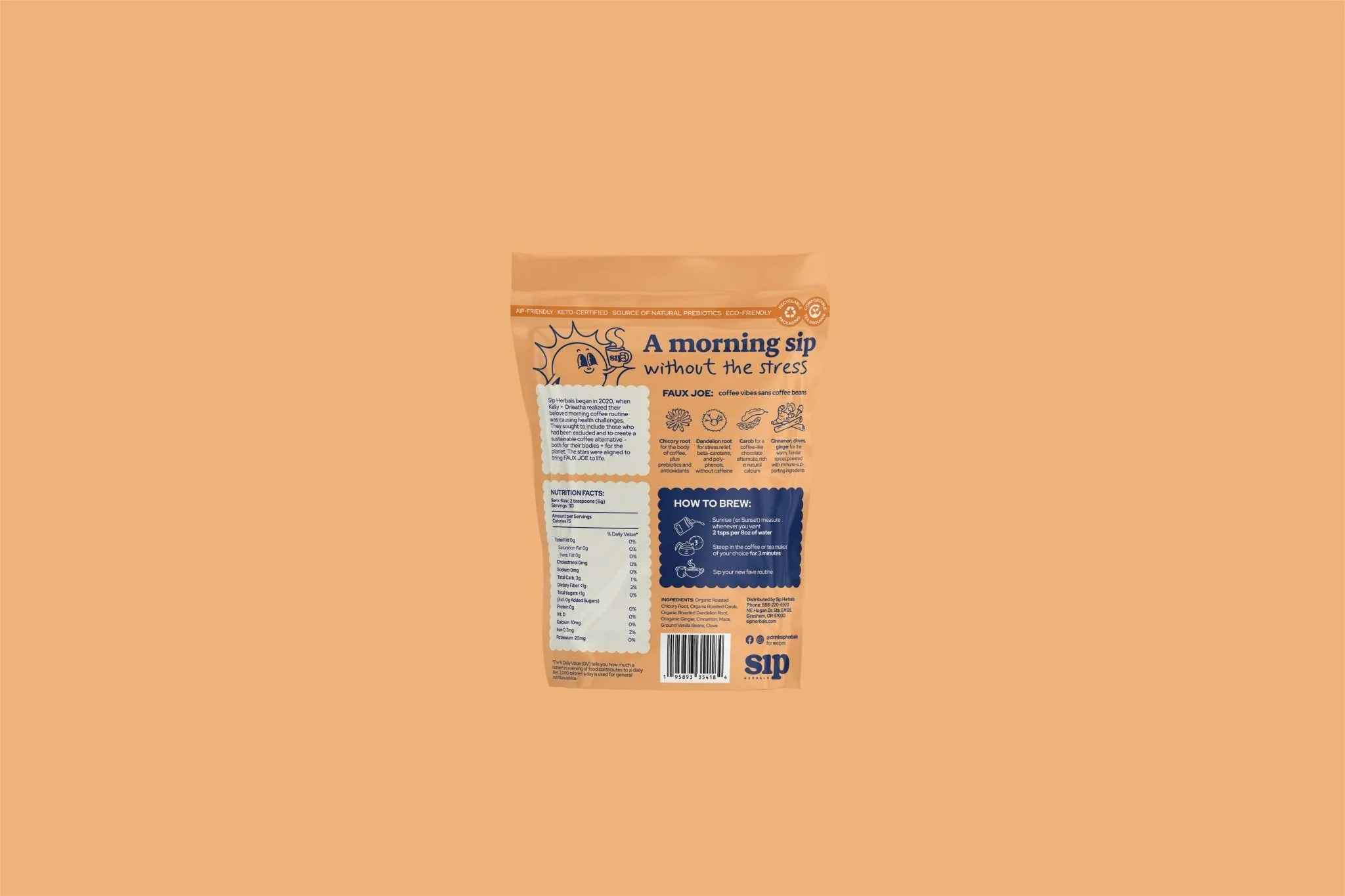 Limited Edition "Pumpkin Spice" Faux Joe Coffee Alternative (Loose Leaf) - Image 3
