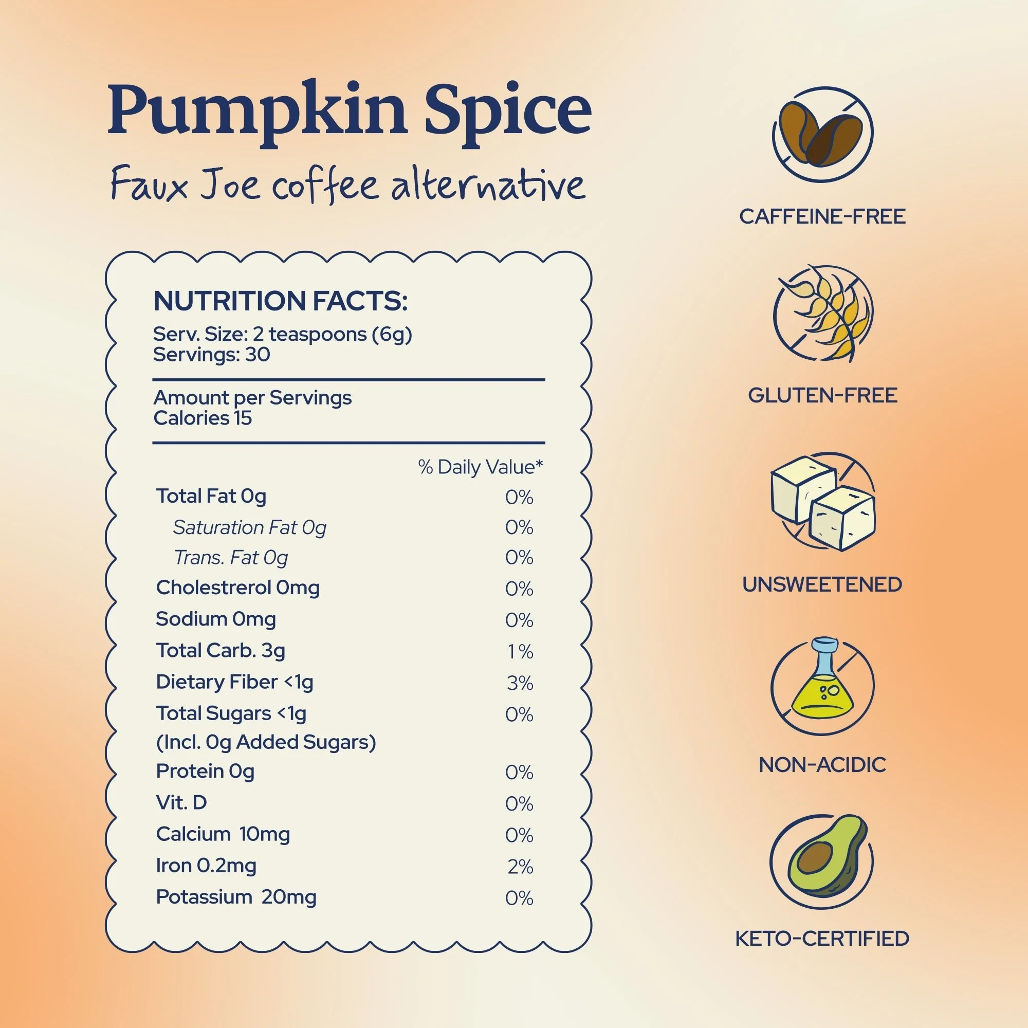 Limited Edition "Pumpkin Spice" Faux Joe Coffee Alternative (Loose Leaf) - Image 4