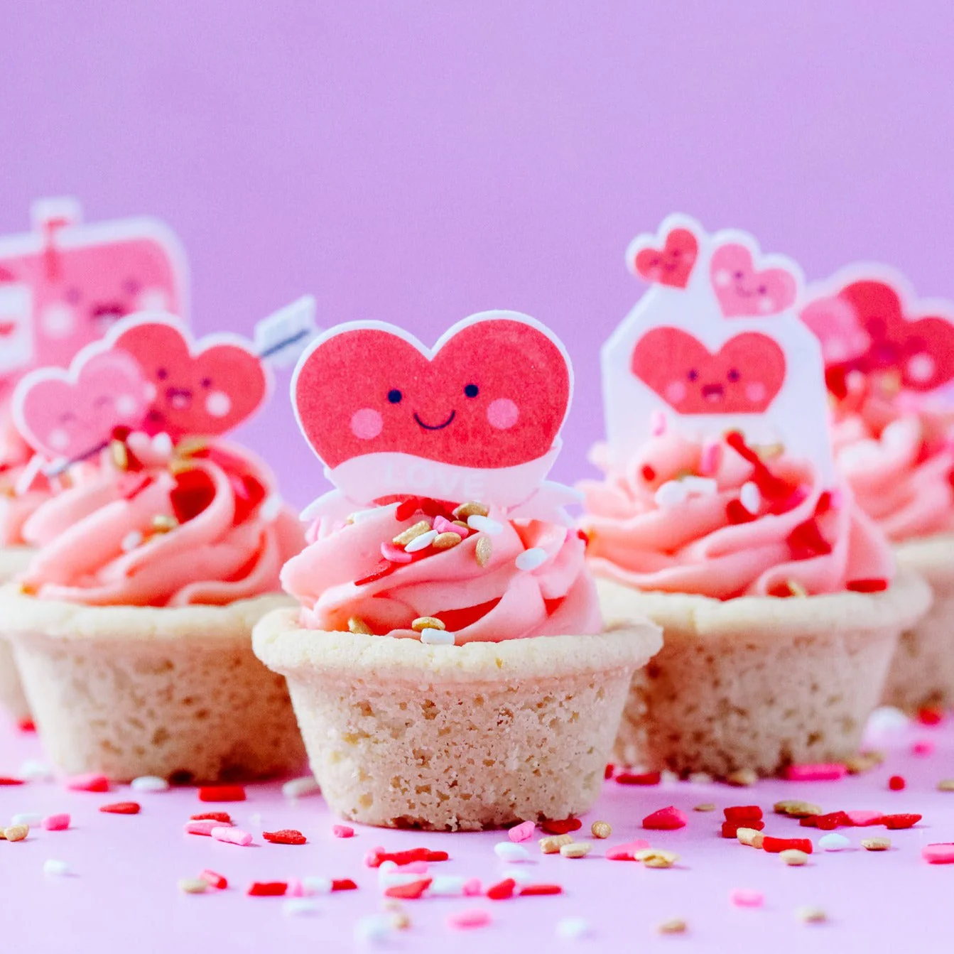 Love Is In The Air Edible Cupcake Toppers - Image 2