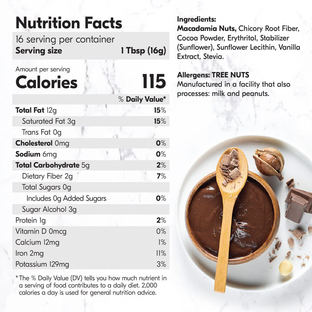 Macadamia Nut Butter Chocolate Flavor (1 Flavor, 1 Jar) - Image 4