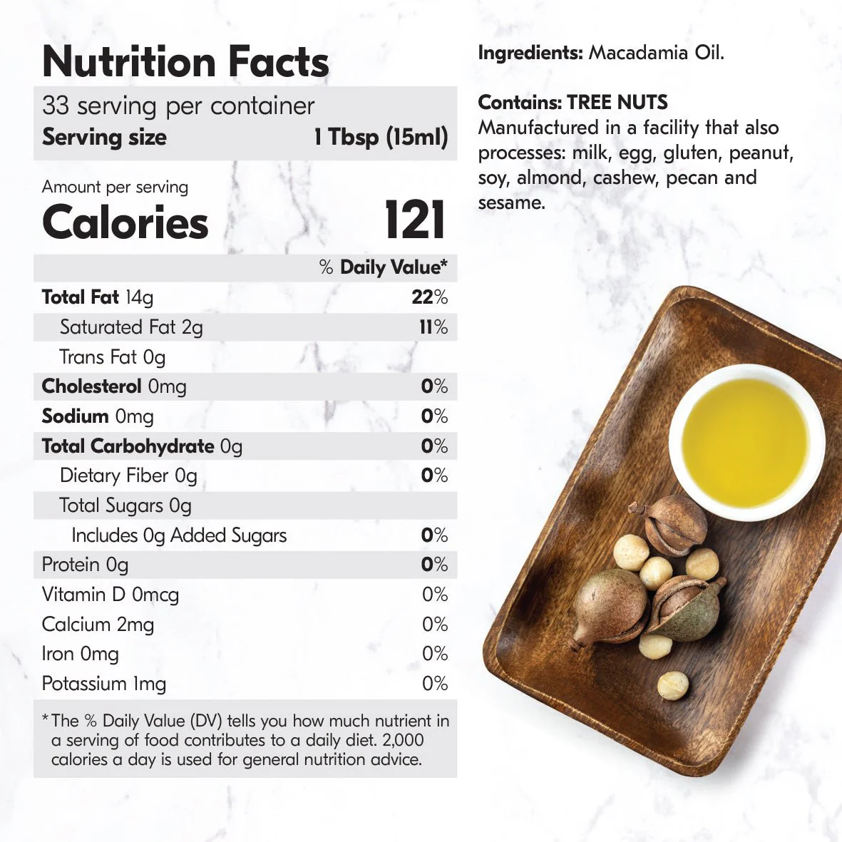 Macadamia Oil Extra Virgin Cold Pressed 16.9 oz. - Image 3