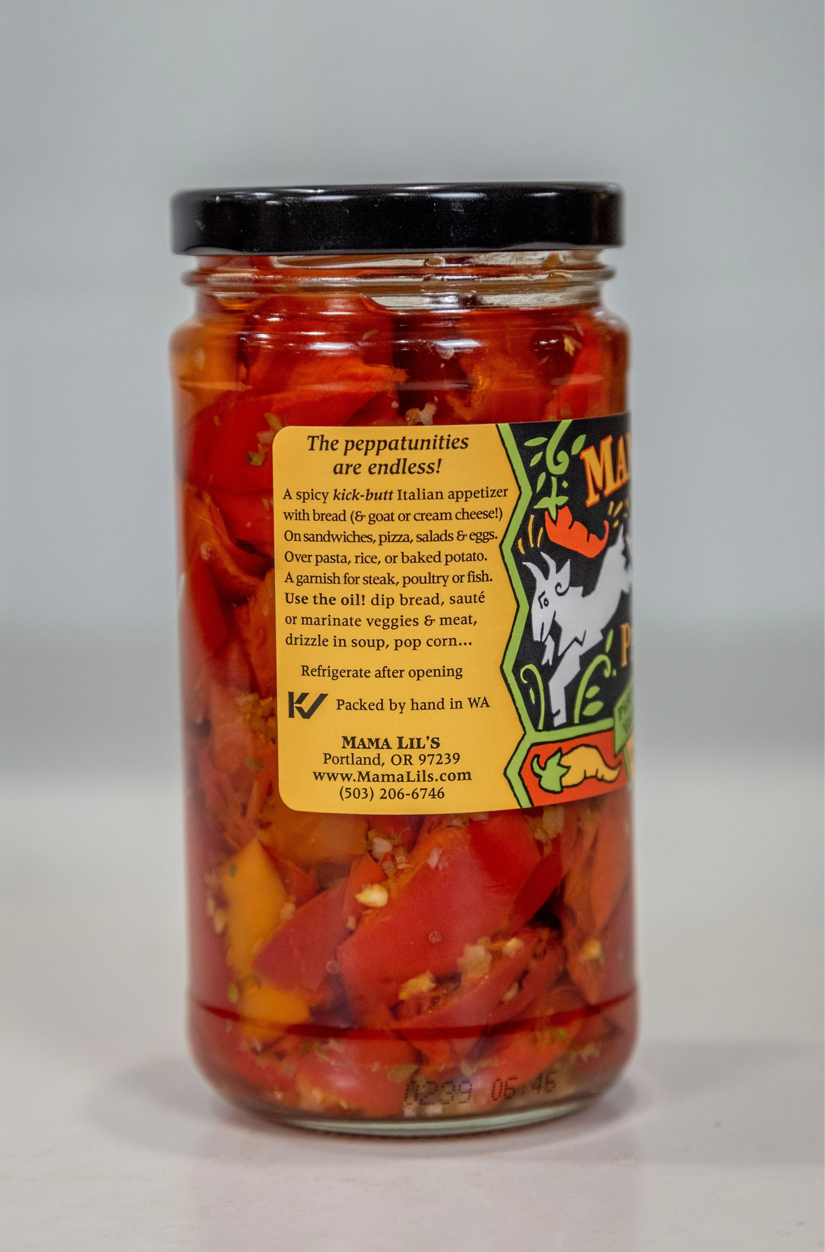 Mama Lil's Kick Butt Peppers in Oil (Spicy) - 12oz. - Image 3