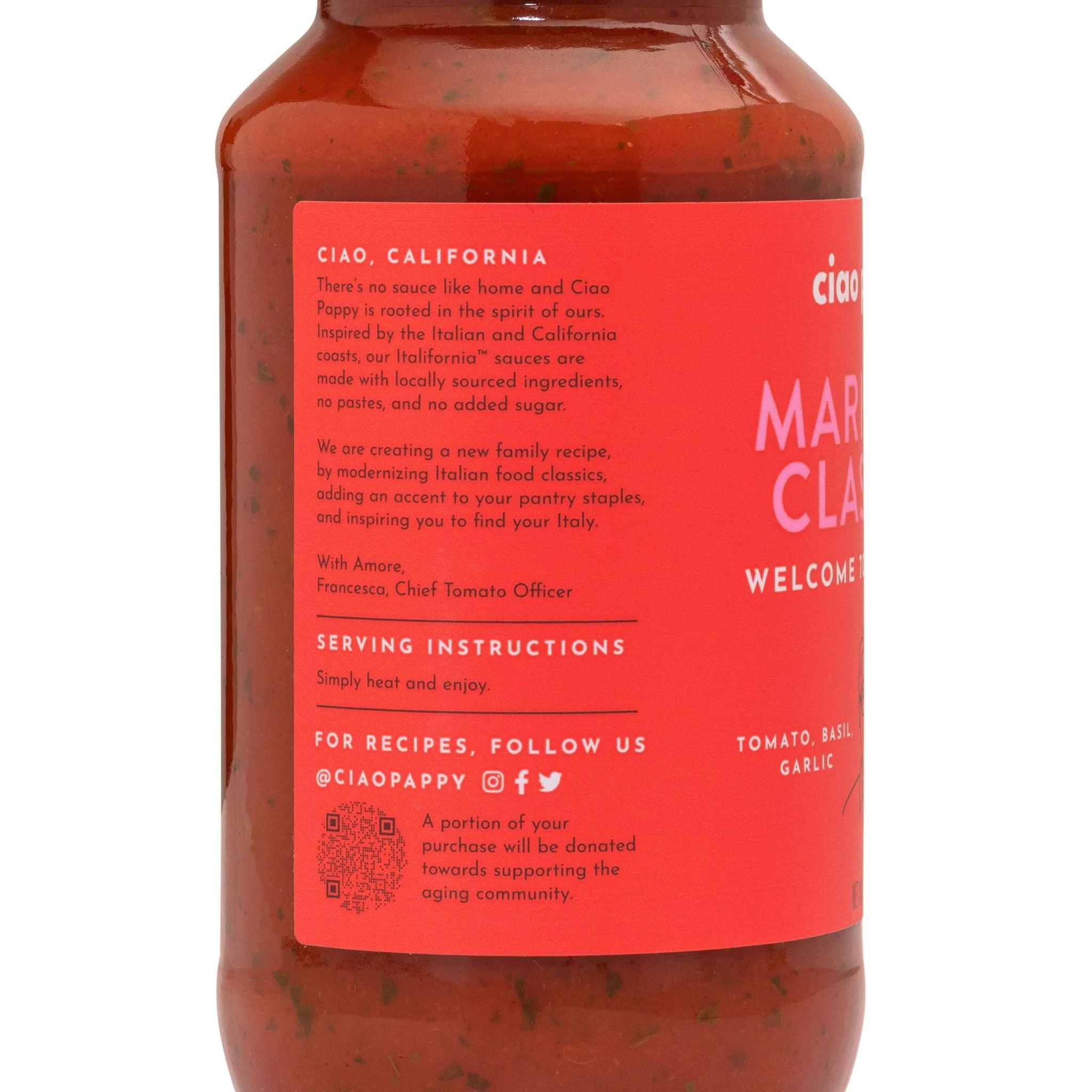 Marinara Classico – Garlic & Basil Tomato Sauce - Image 3