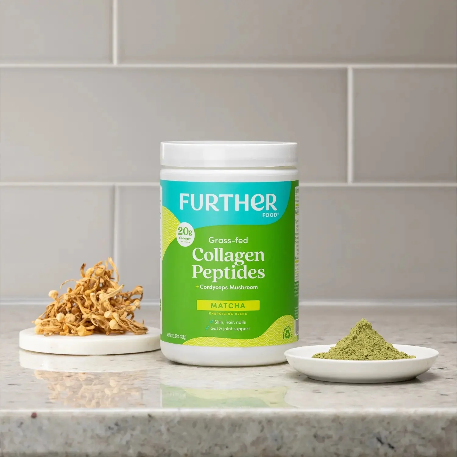 Matcha Collagen Peptides Powder - Image 2