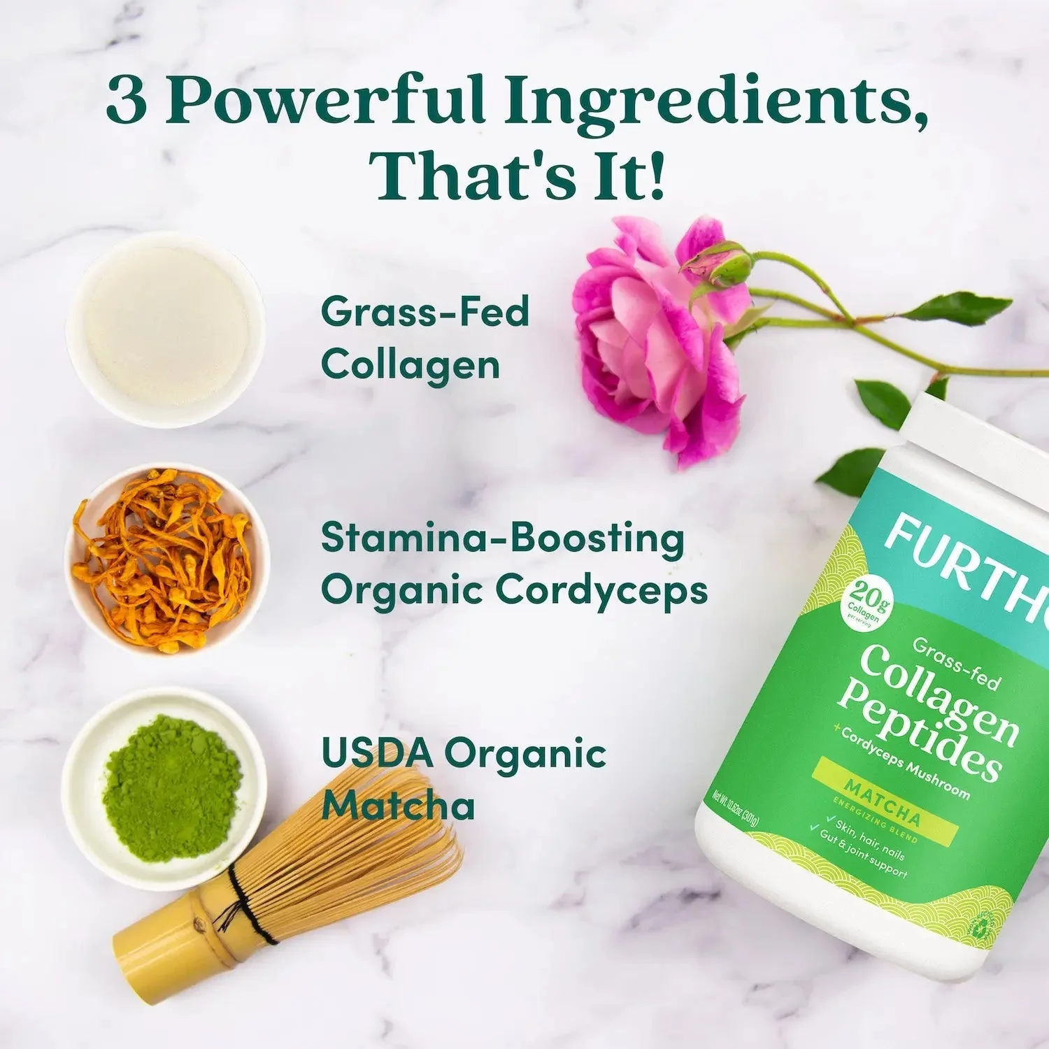 Matcha Collagen Peptides Powder - Image 4
