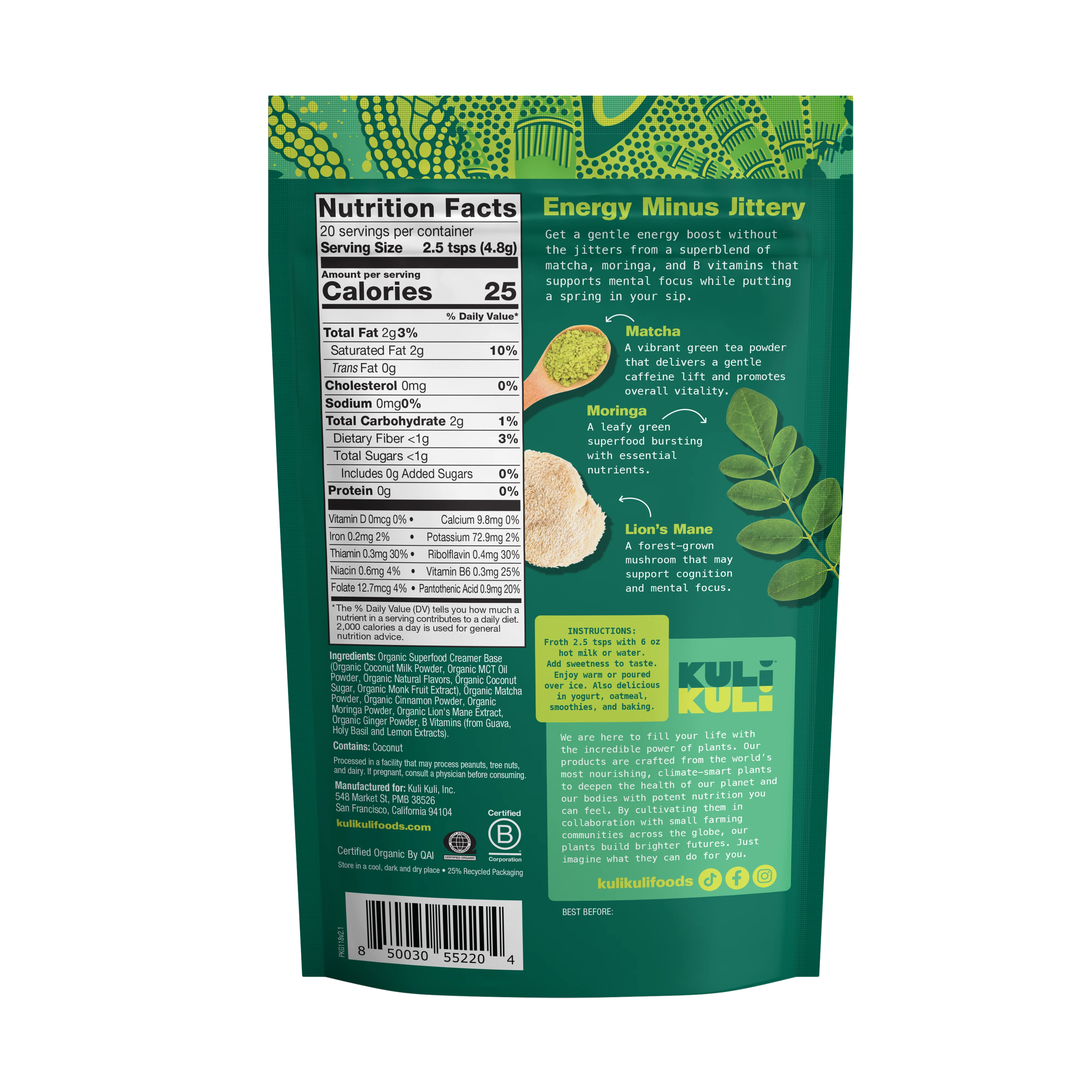 Matcha Moringa Superfood Latte - Image 7