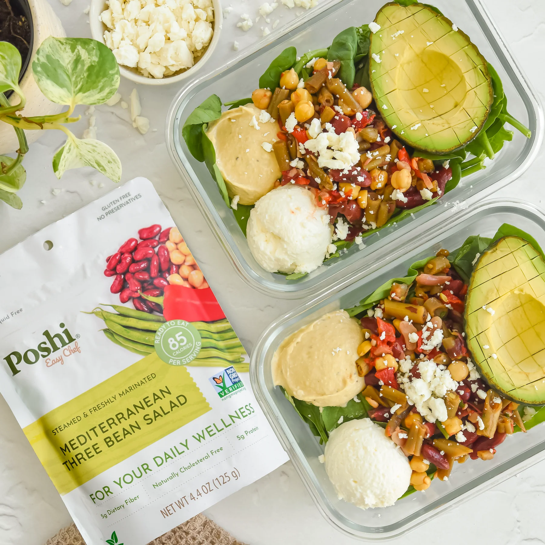 Mediterranean Three Bean Salad | Easy Chef - 10 Pack (4.4 OZ/Pouch) - Image 5