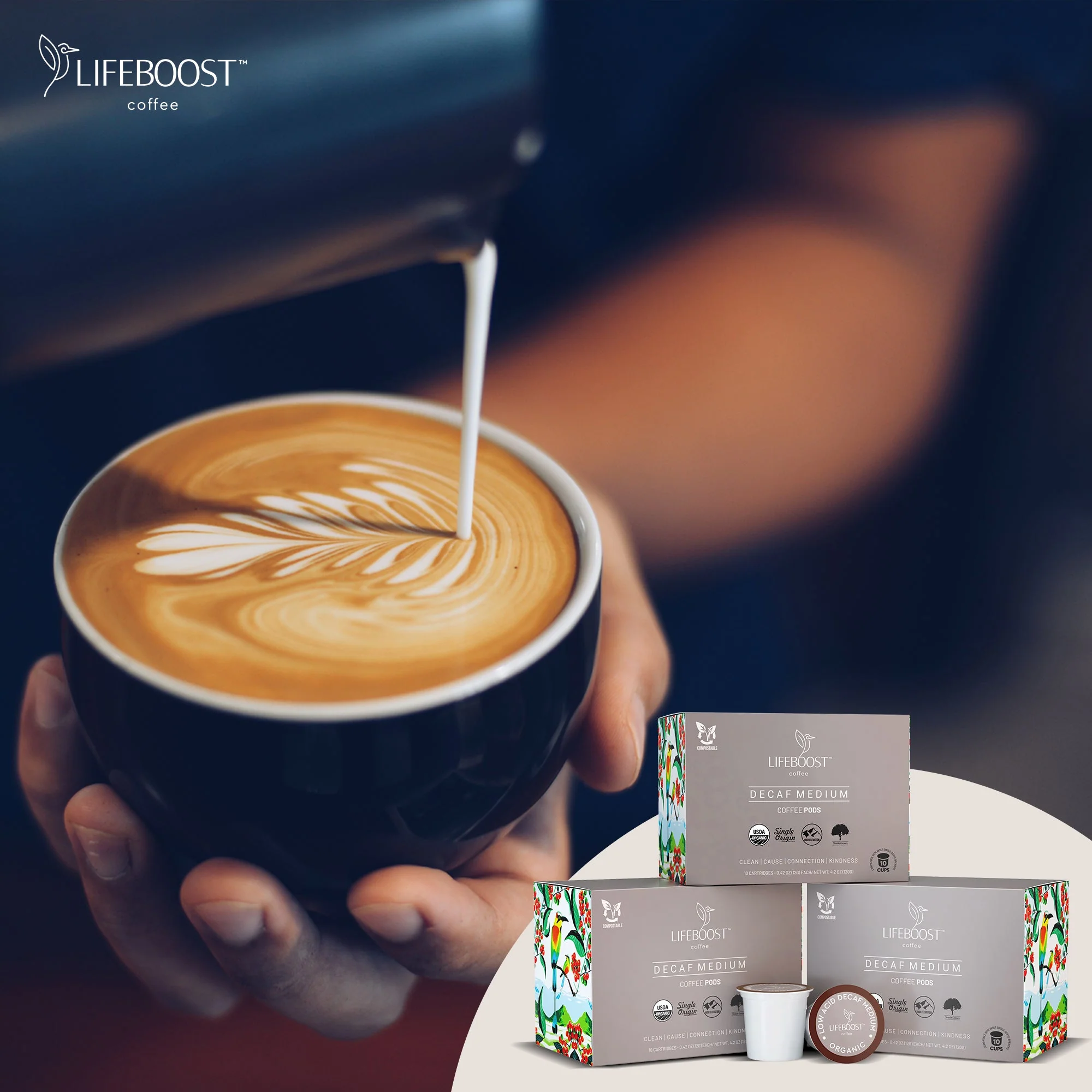 Medium Roast Decaf Coffee Pods - Image 3