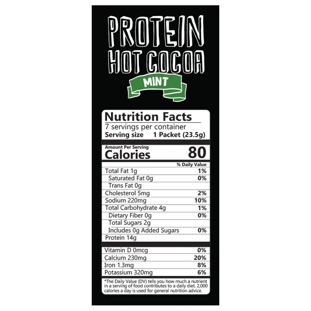 Mint Protein Hot Chocolate - High Protein & Low in Carbs, Keto-Friendly - Image 3