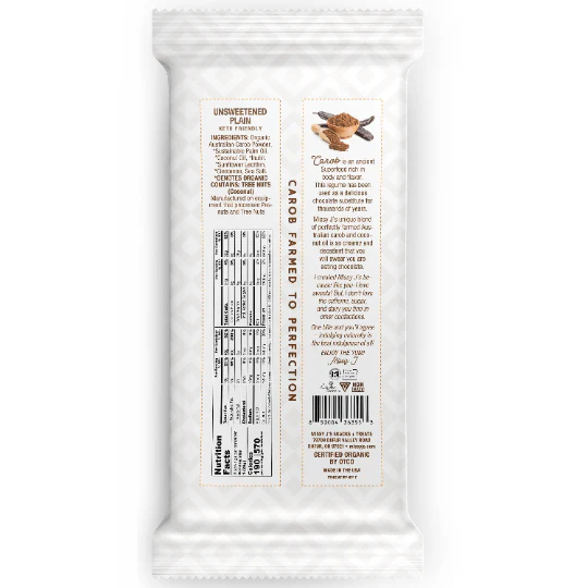 Missy J's Organic 3pk Carob Dark Delights Unsweetened Sampler Candy Bar - Image 5