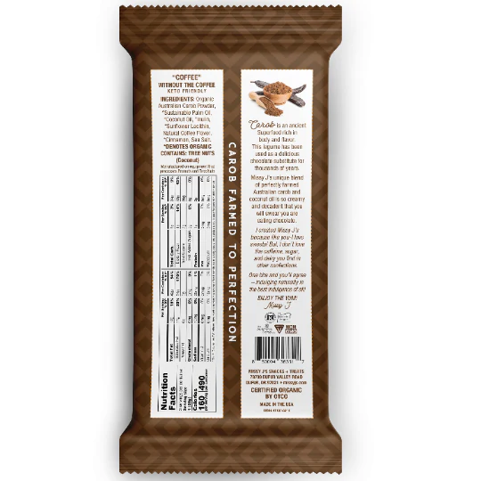 Missy J's Organic 3pk Carob Dark Delights Unsweetened Sampler Candy Bar - Image 7