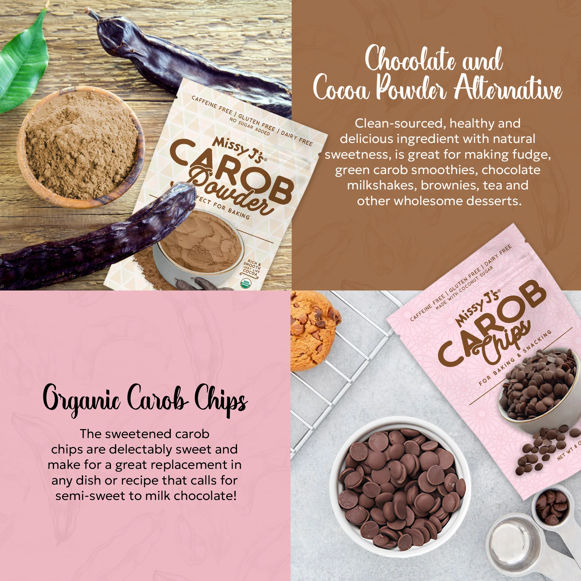 Missy J's Organic Carob Baking Essentials Sampler-3pk - Image 8