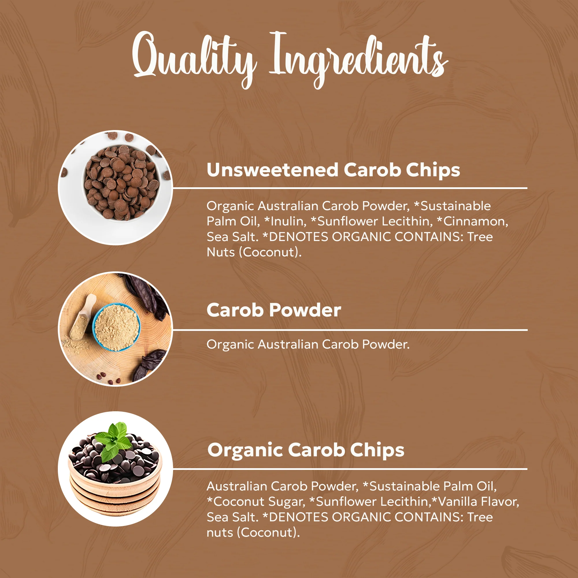 Missy J's Organic Carob Baking Essentials Sampler-3pk - Image 9