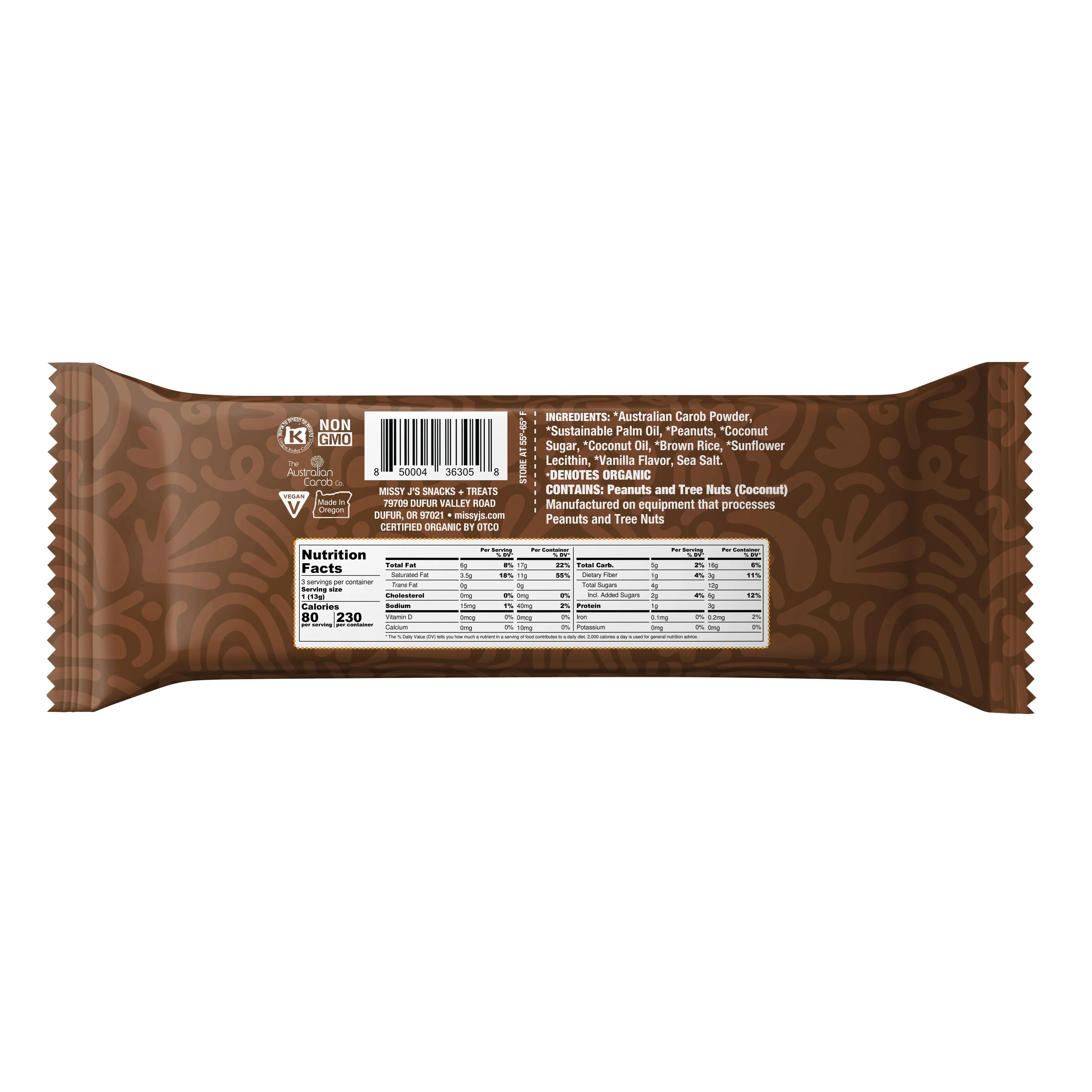 Missy J's Organic Carob Peanut Lovers Sampler pack-9 products - Image 11